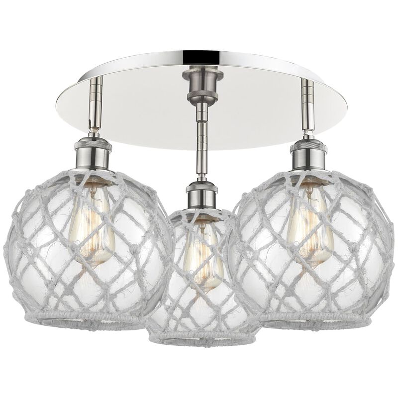 Bruno Marashlian Farmhouse Rope 20 Inch Flush Mount by Innovations Lighting