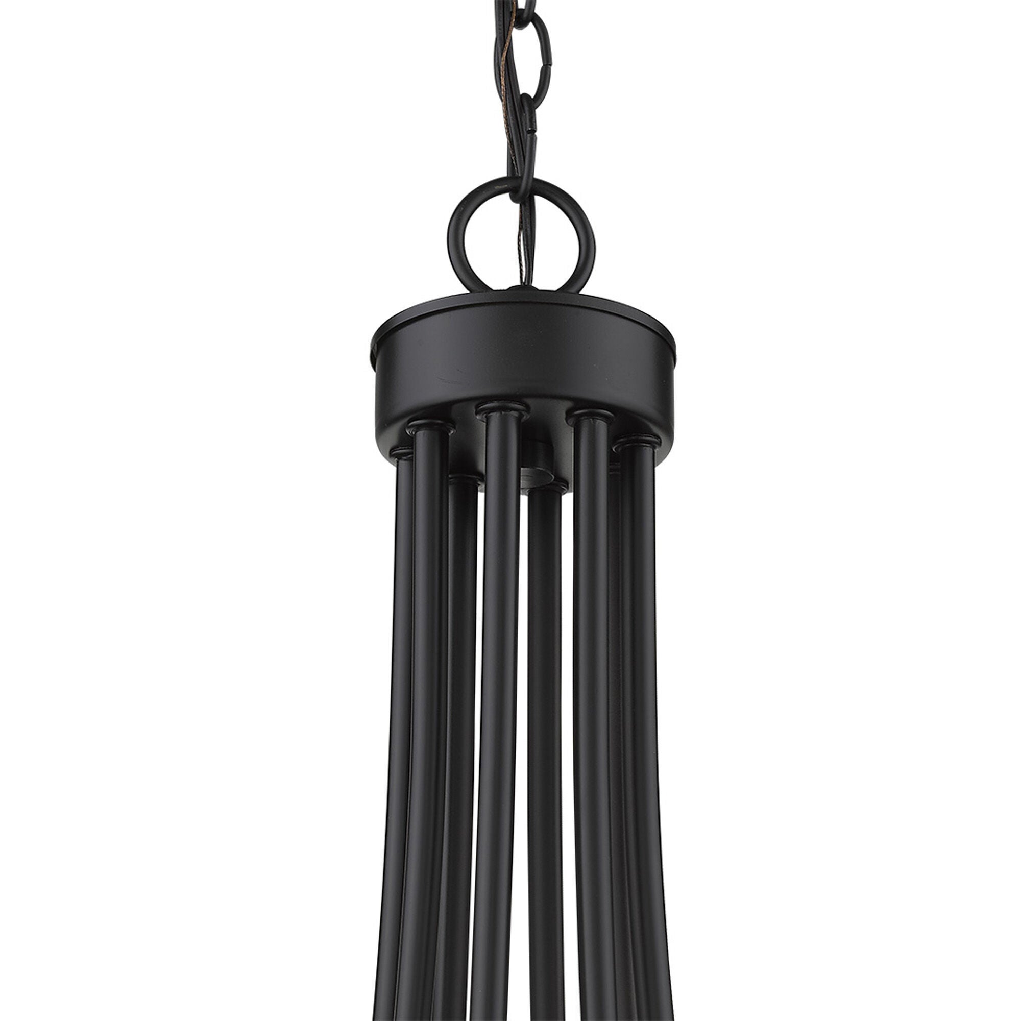 Shown in Matte Black finish and -- glass and -- shade
