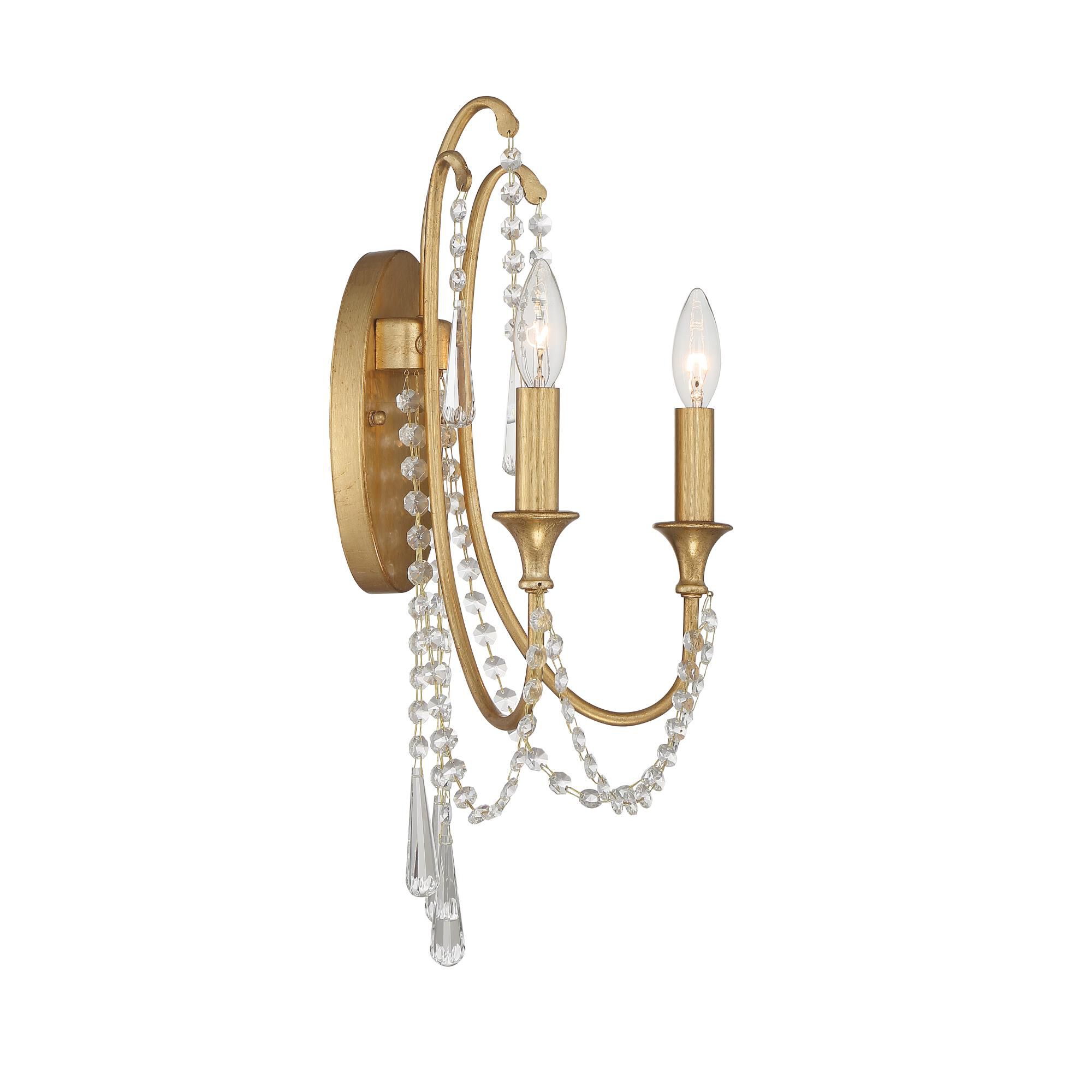 Arcadia 21 Inch Wall Sconce by Crystorama