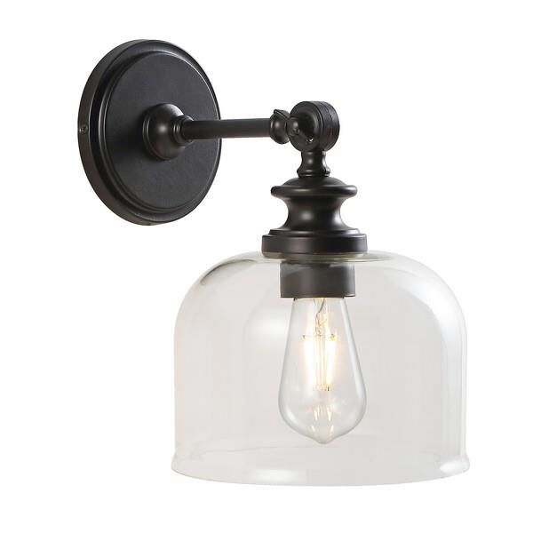 Shown in Oil Rubbed Bronze finish and Clear glass