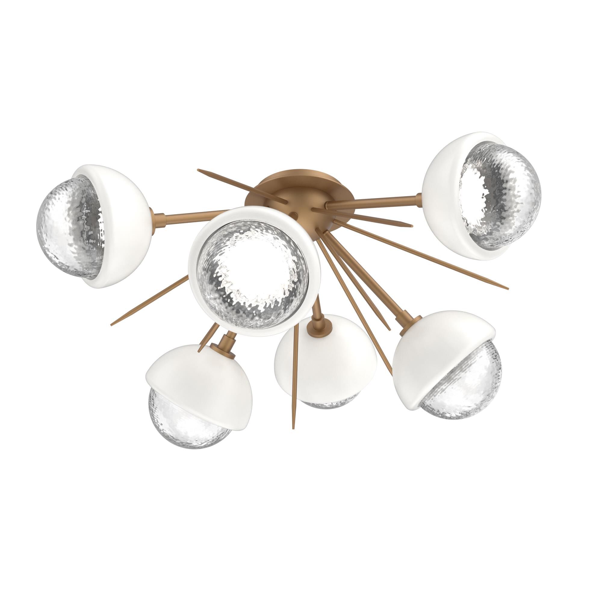 Levi Wilson Cabochon 28 Inch Semi Flush Mount by Hammerton Studio