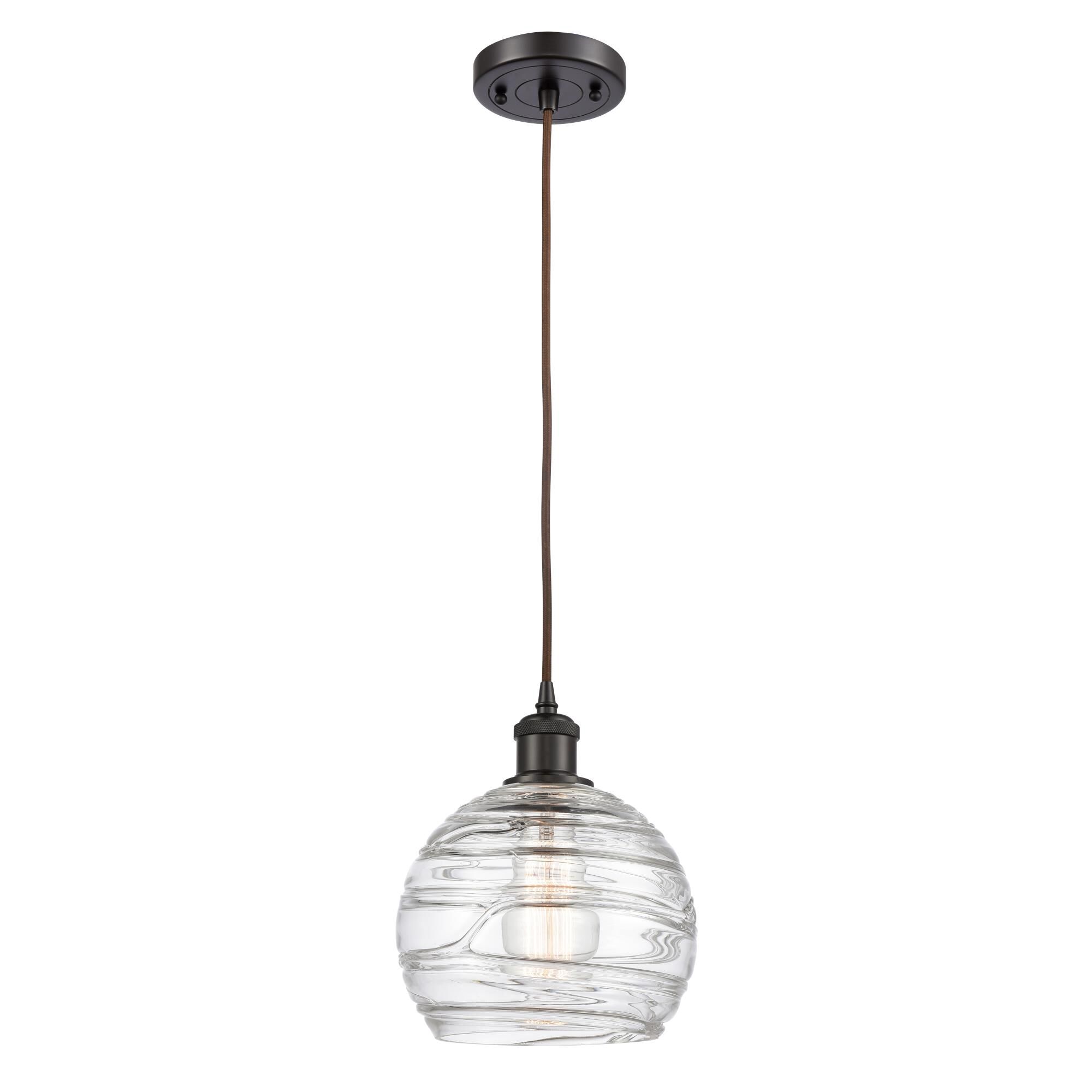 Bruno Marashlian Athens Deco Swirl 8 Inch Mini Pendant by Innovations Lighting