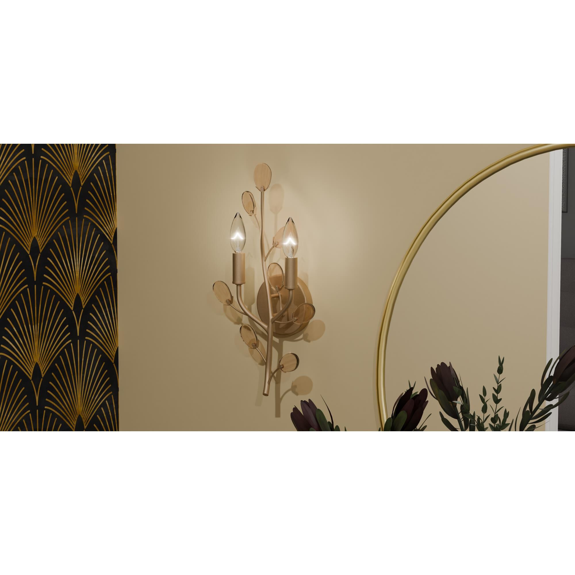 Heiress 9 Inch Wall Sconce by Quoizel