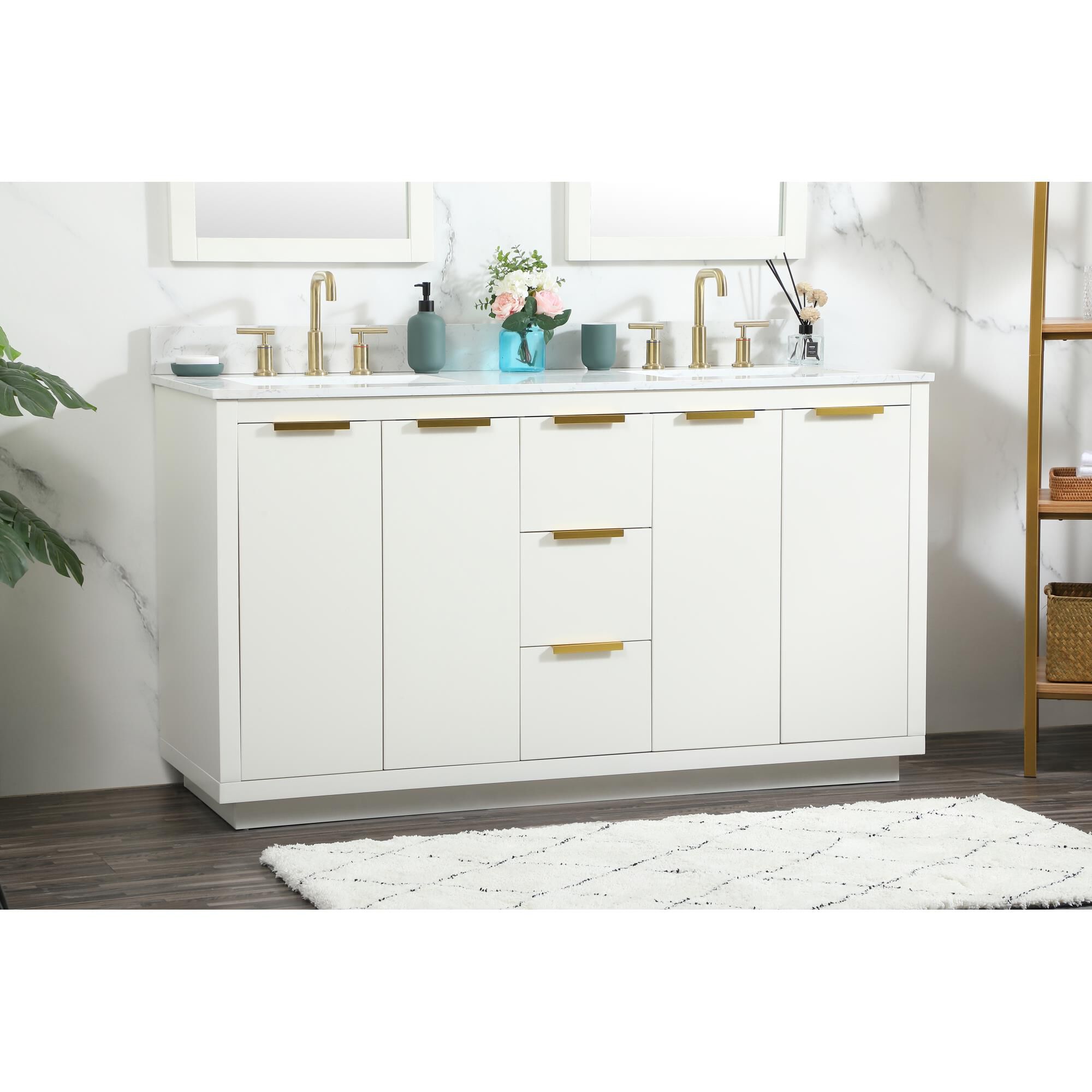 Shown in White finish