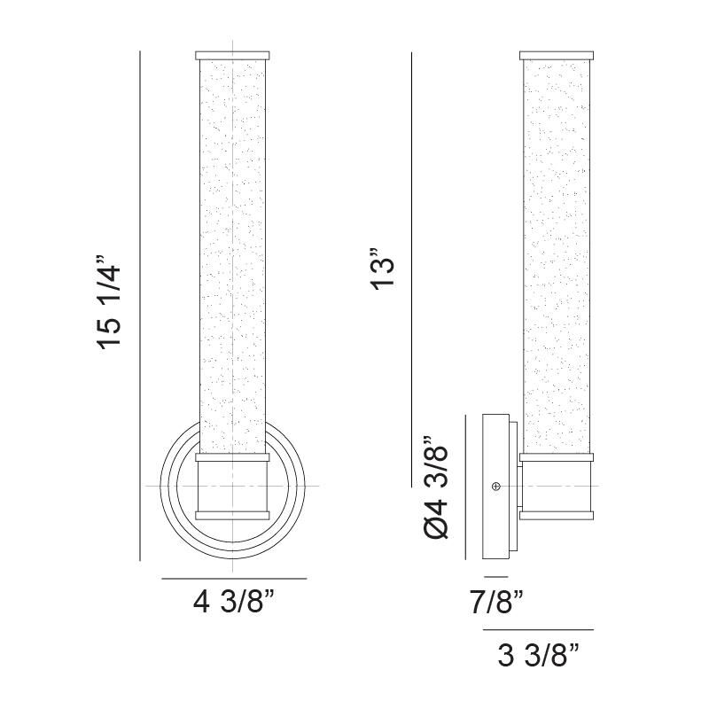 Shown in Aged Gold Brass finish and White glass