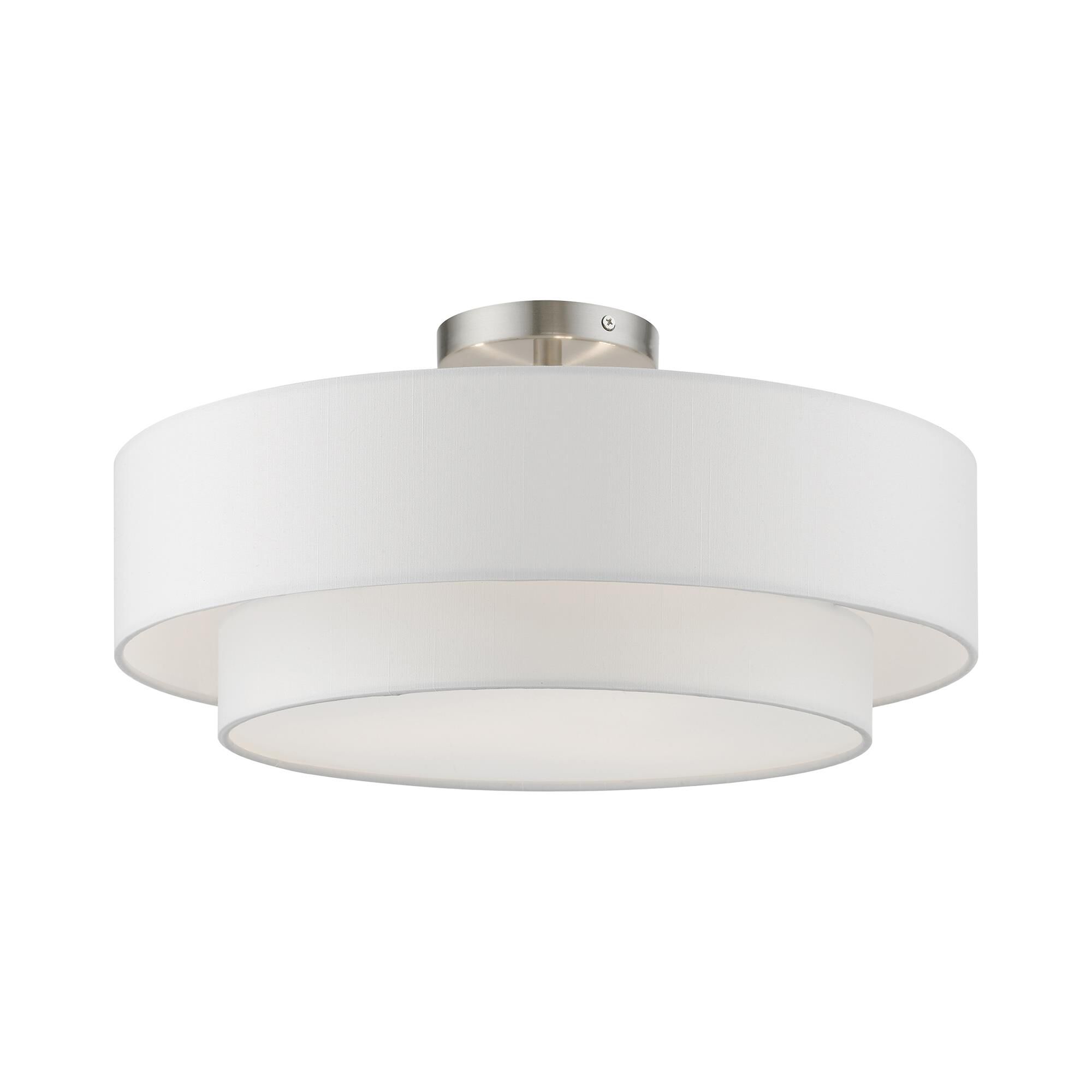 Meridian 18 Inch 3 Light Semi Flush Mount by Livex Lighting