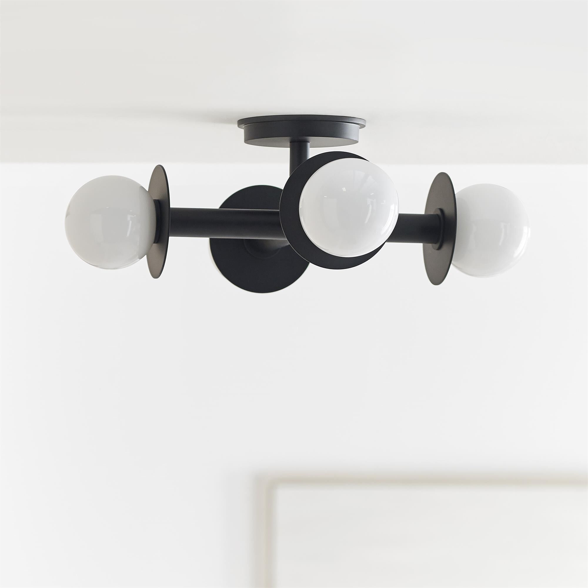 Kelly Wearstler Nodes 18 Inch 4 Light Semi Flush Mount,