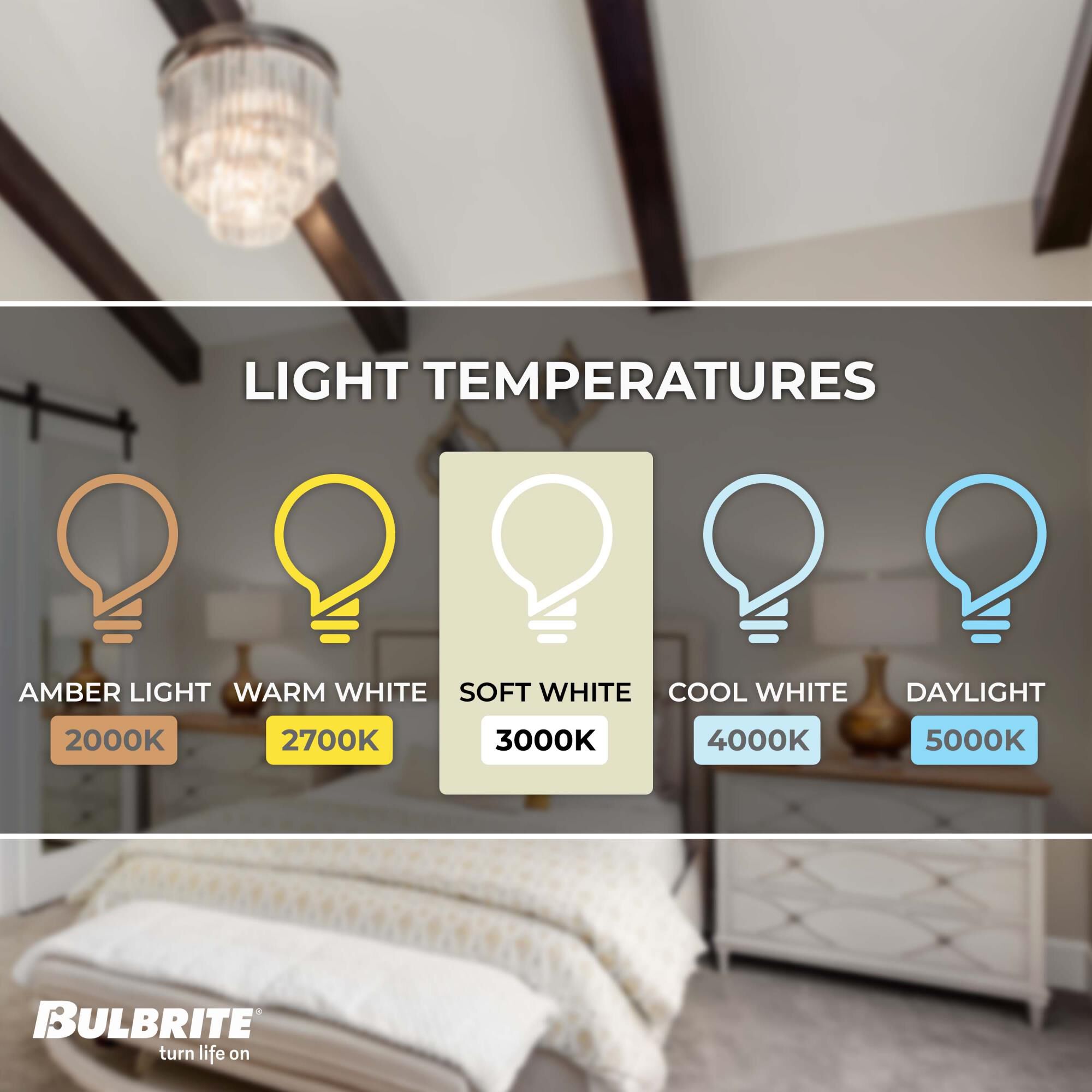 Dimmable 5 Watt 3000K B11 LED Light Bulb by Bulbrite