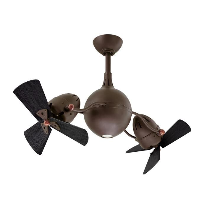 Acqua 13 Inch Multi Head Ceiling Fan with Light Kit by Matthews Fan Company