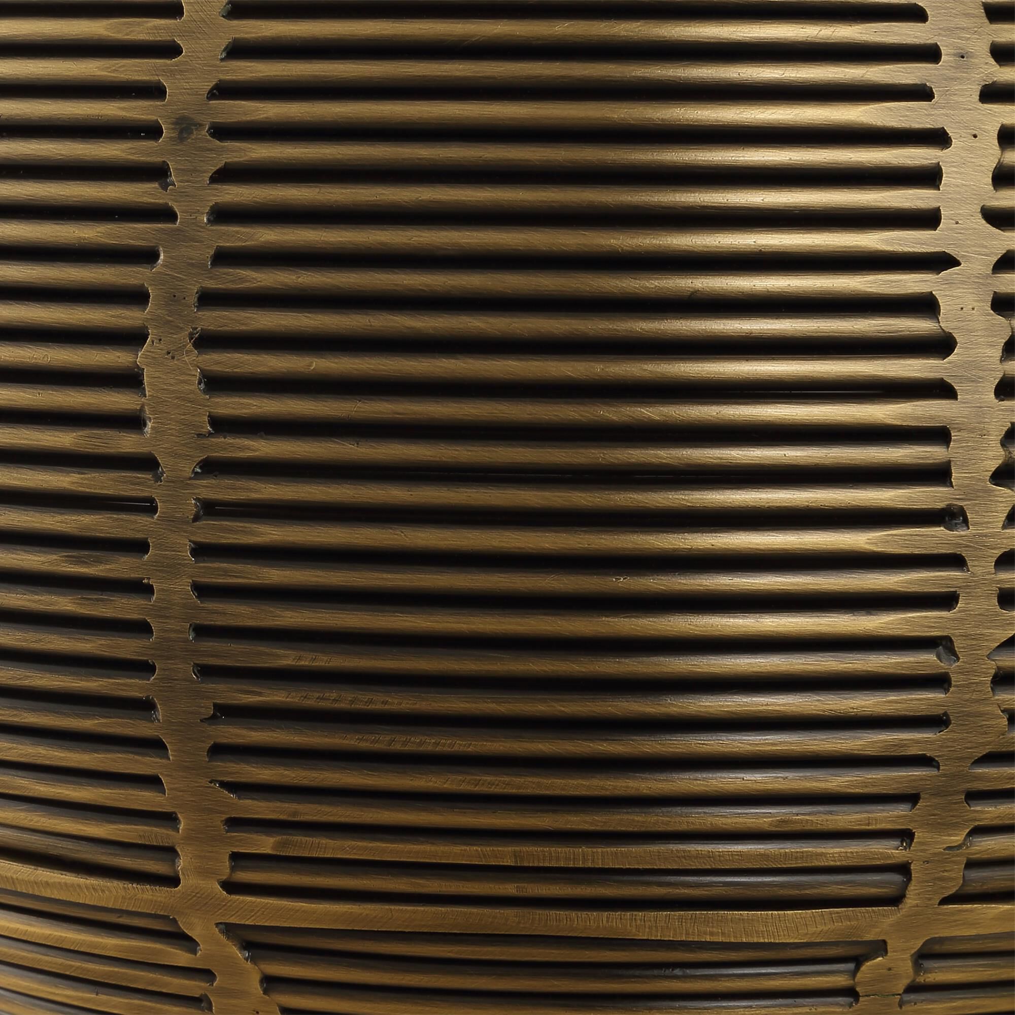 Shown in Brass and Gold finish and Round Hardback Rolled Edge shade