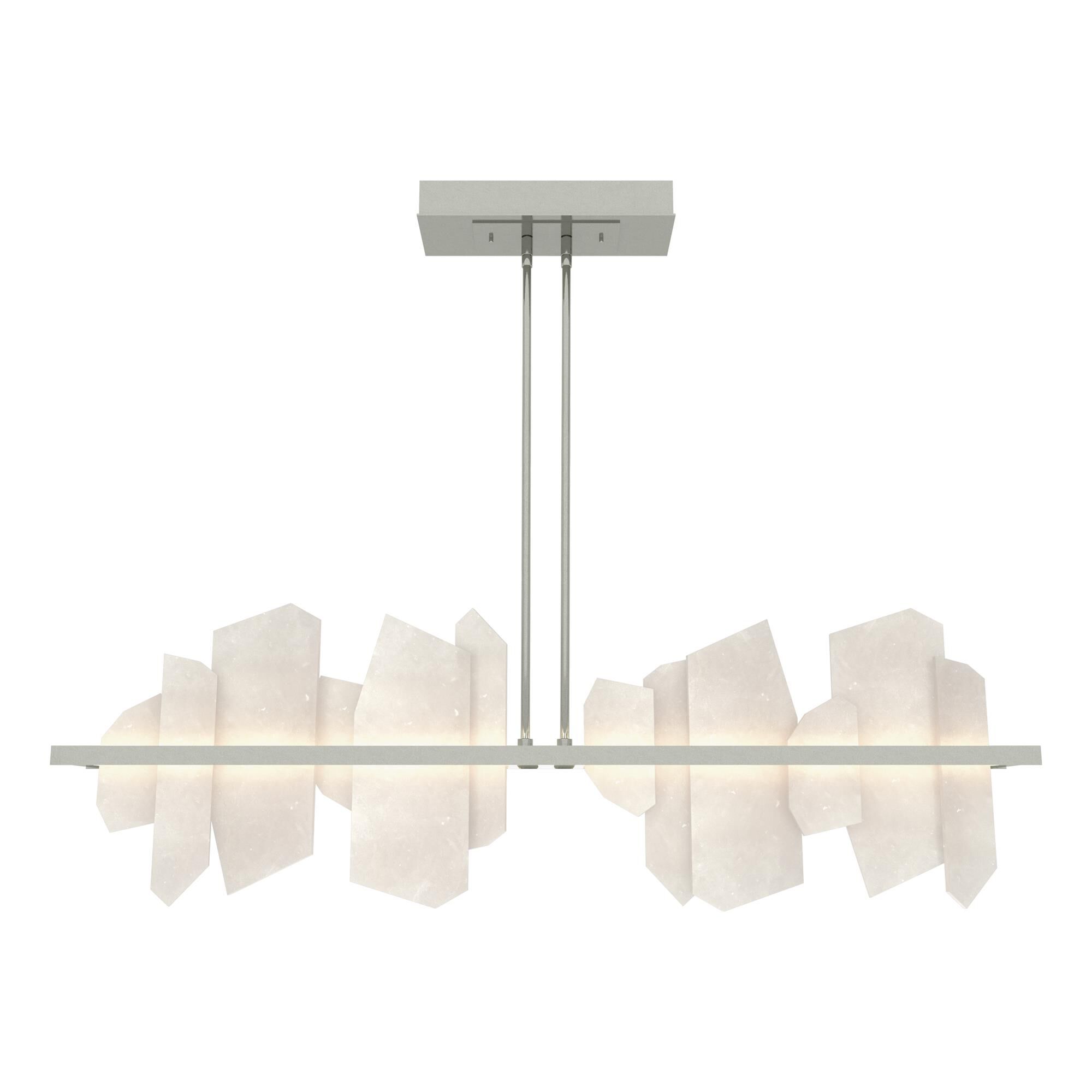 Shown in Sterling finish and Alabaster accent