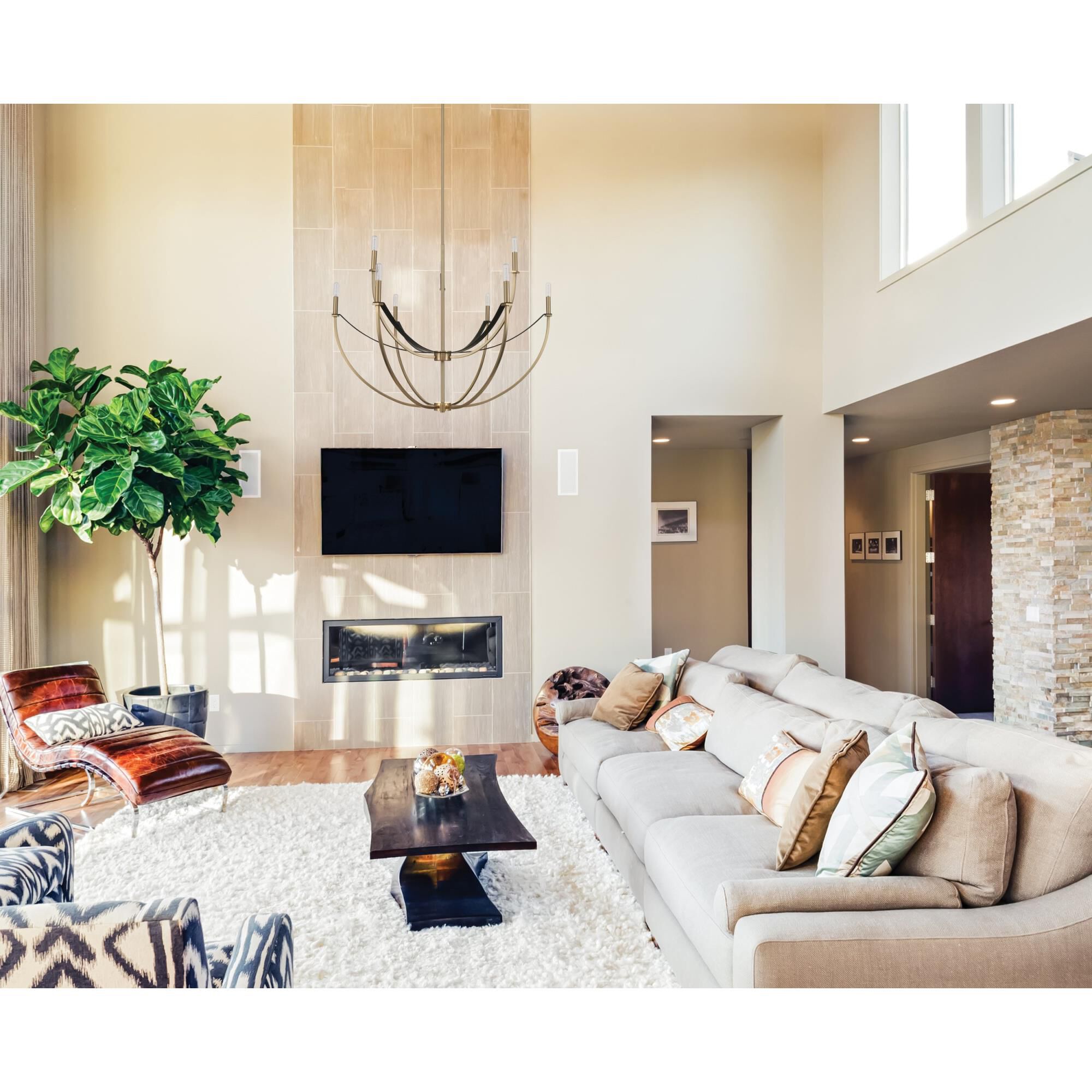 Sussex 40 Inch Chandelier by Eglo Lighting