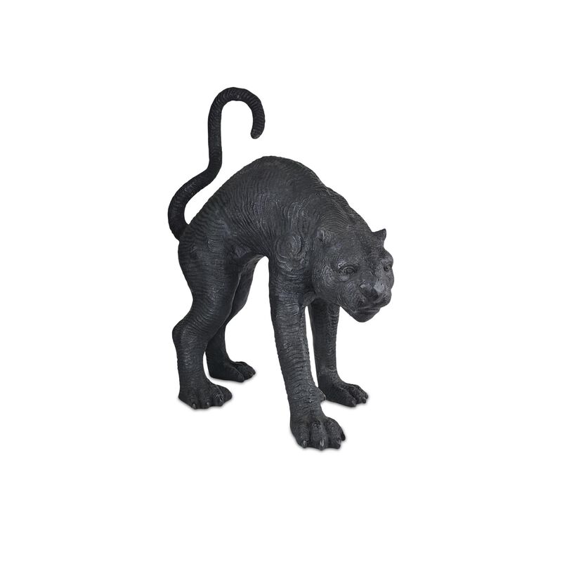 Standing Black Panther Sculpture by Currey and Company