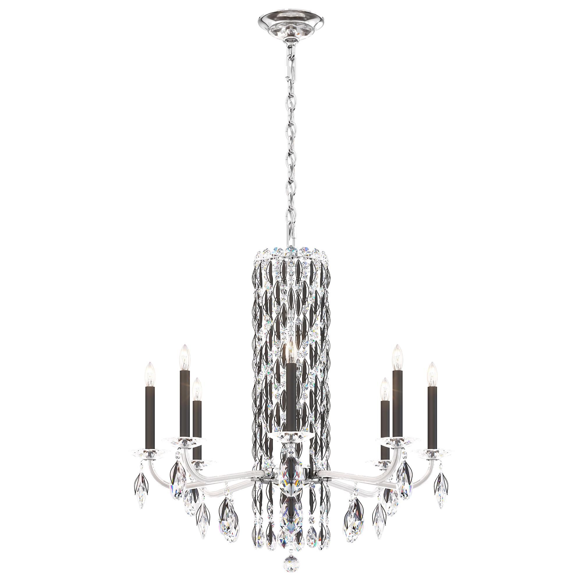 Shown in Black finish and Clear Radiance crystal