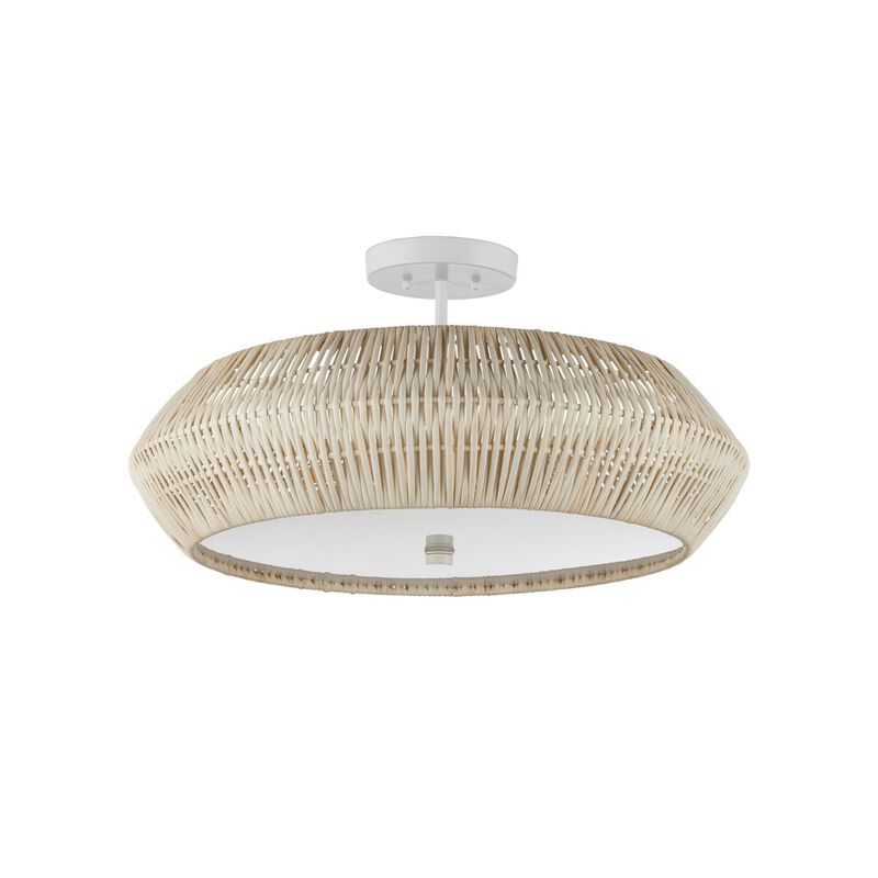 Antibes 24 Inch Semi Flush Mount by Currey & Company