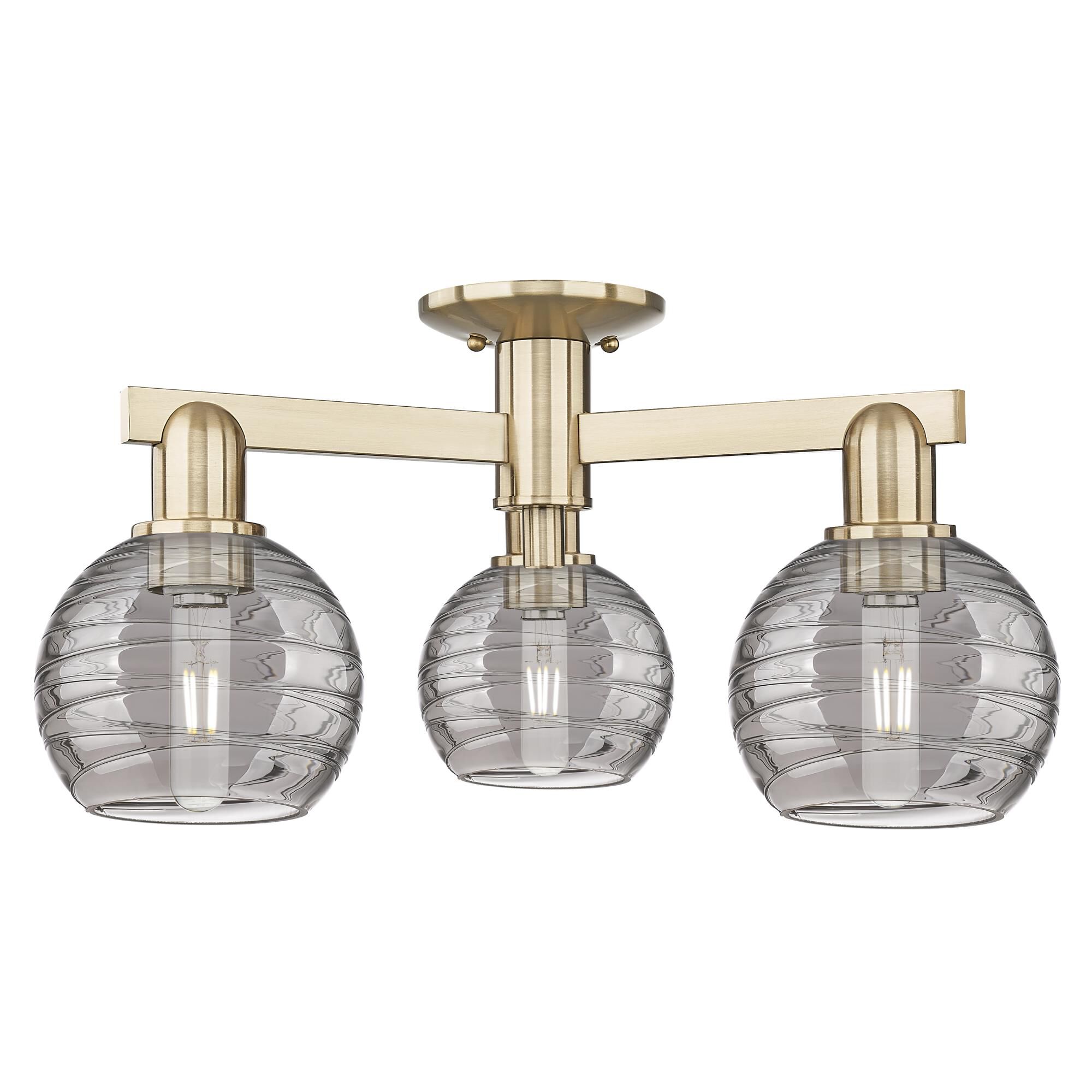 Bruno Marashlian Athens Deco Swirl 23 Inch Semi Flush Mount by Innovations Lighting