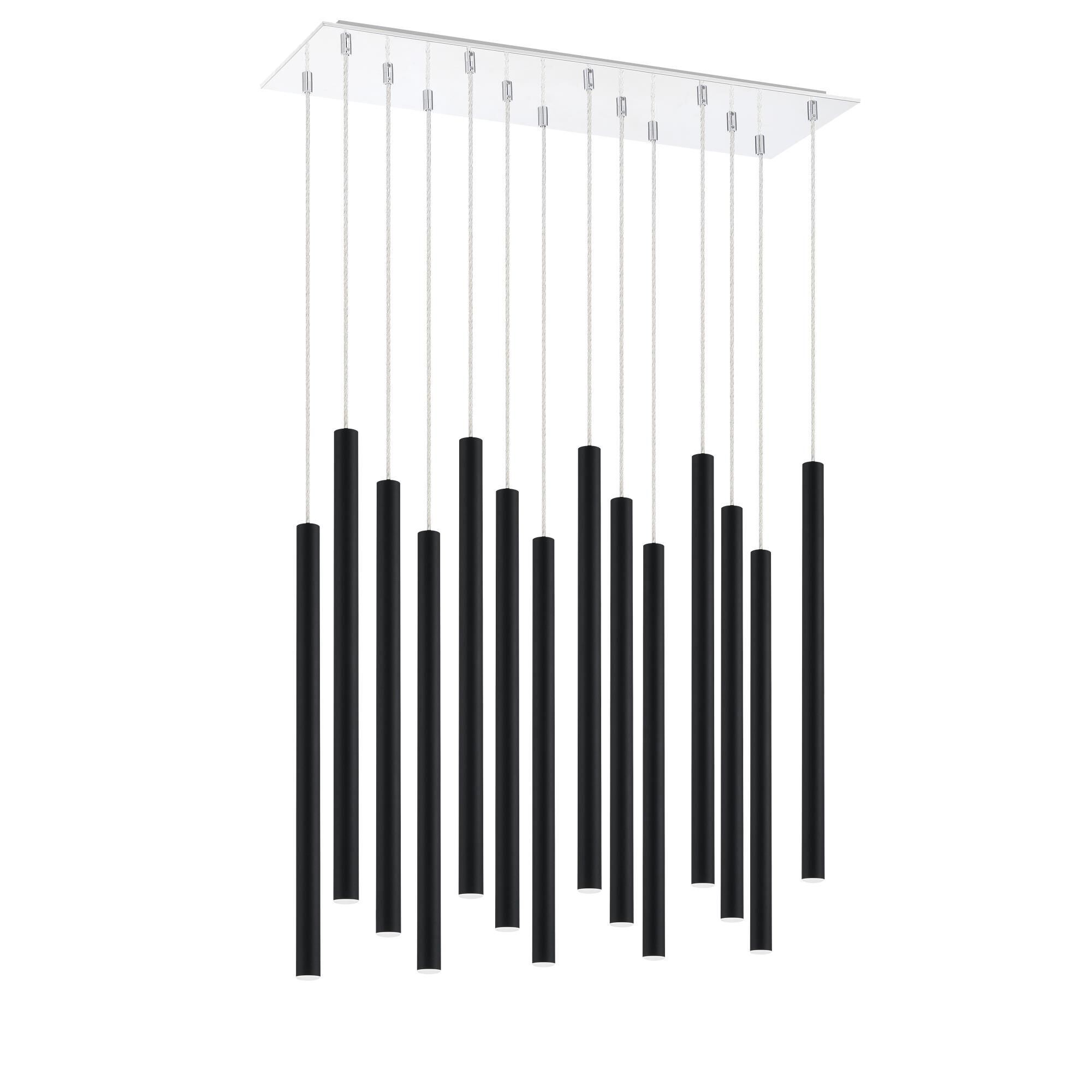 Forest 32 Inch 14 Light LED Linear Suspension Light by Z-Lite