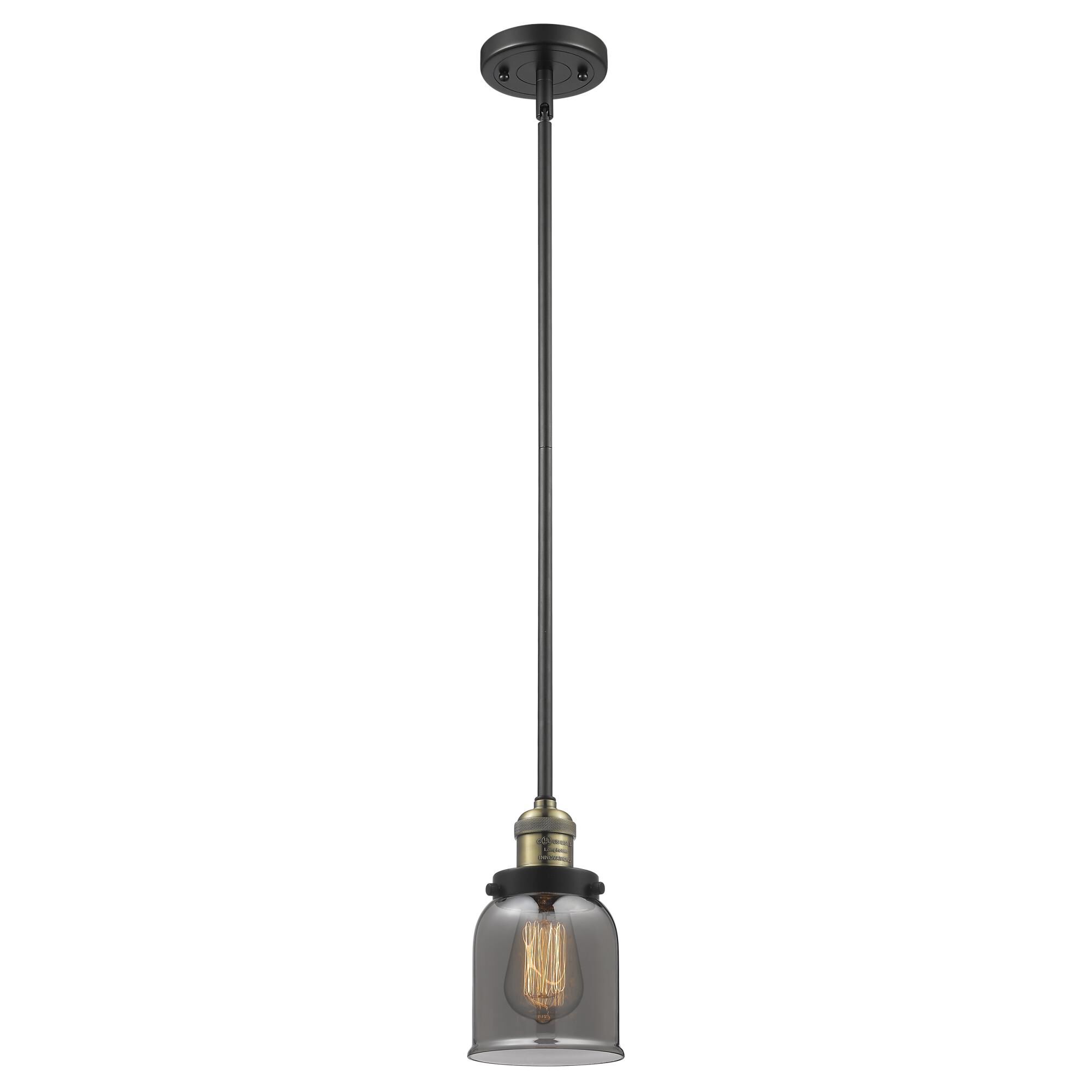 Shown in Black Antique Brass finish and Plated Smoked glass
