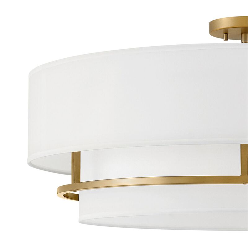 Graham 30 Inch 4 Light Semi Flush Mount by Hinkley