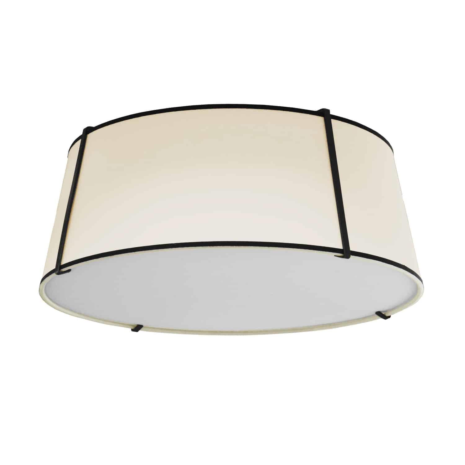 Trapezoid 22 Inch 4 Light Flush Mount by Dainolite