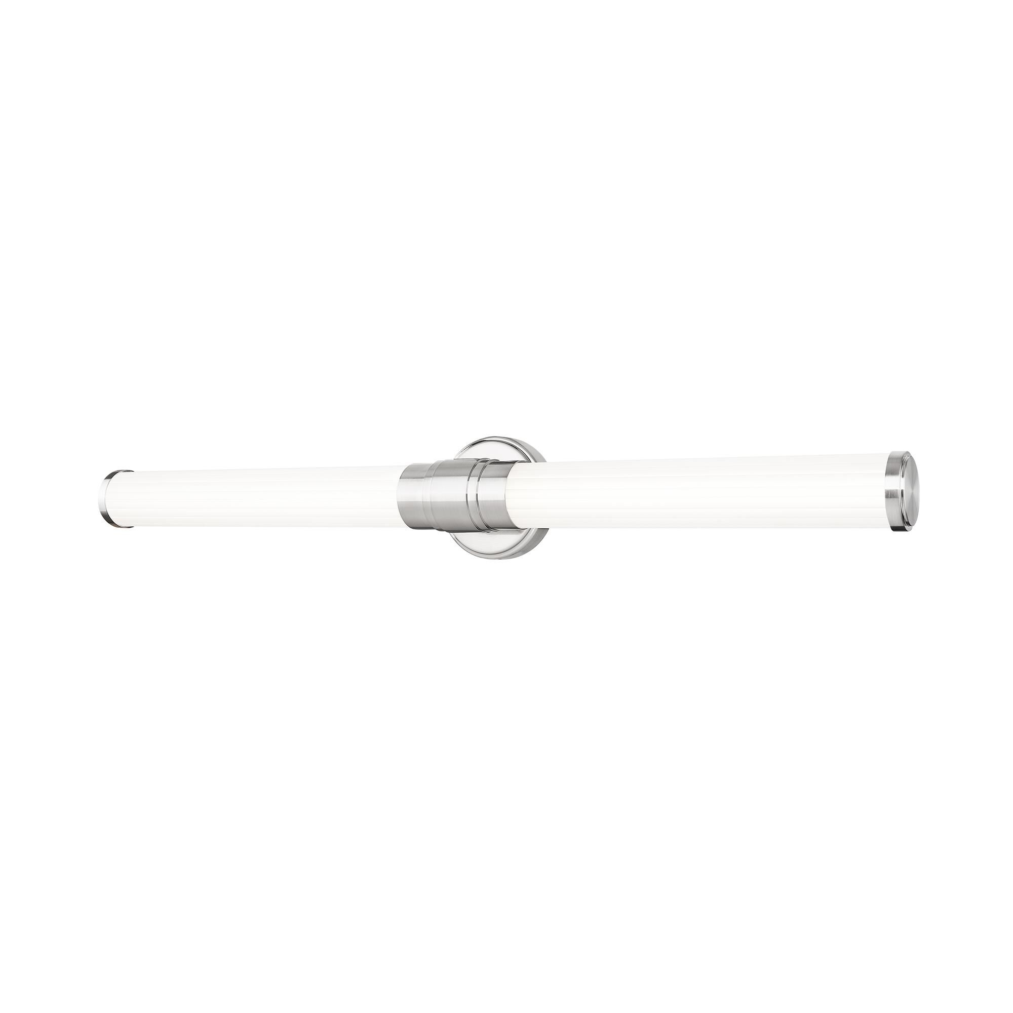 Shown in Brushed Nickel finish and Opal White glass and Opal White shade