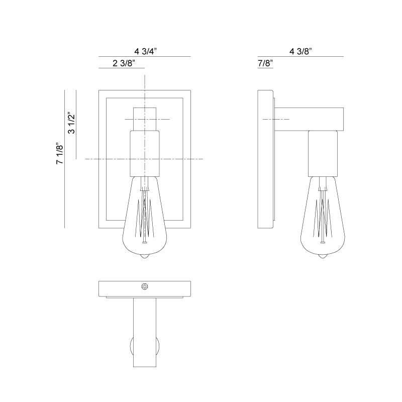 Matteo Lighting Toledo 7 Inch Wall Sconce