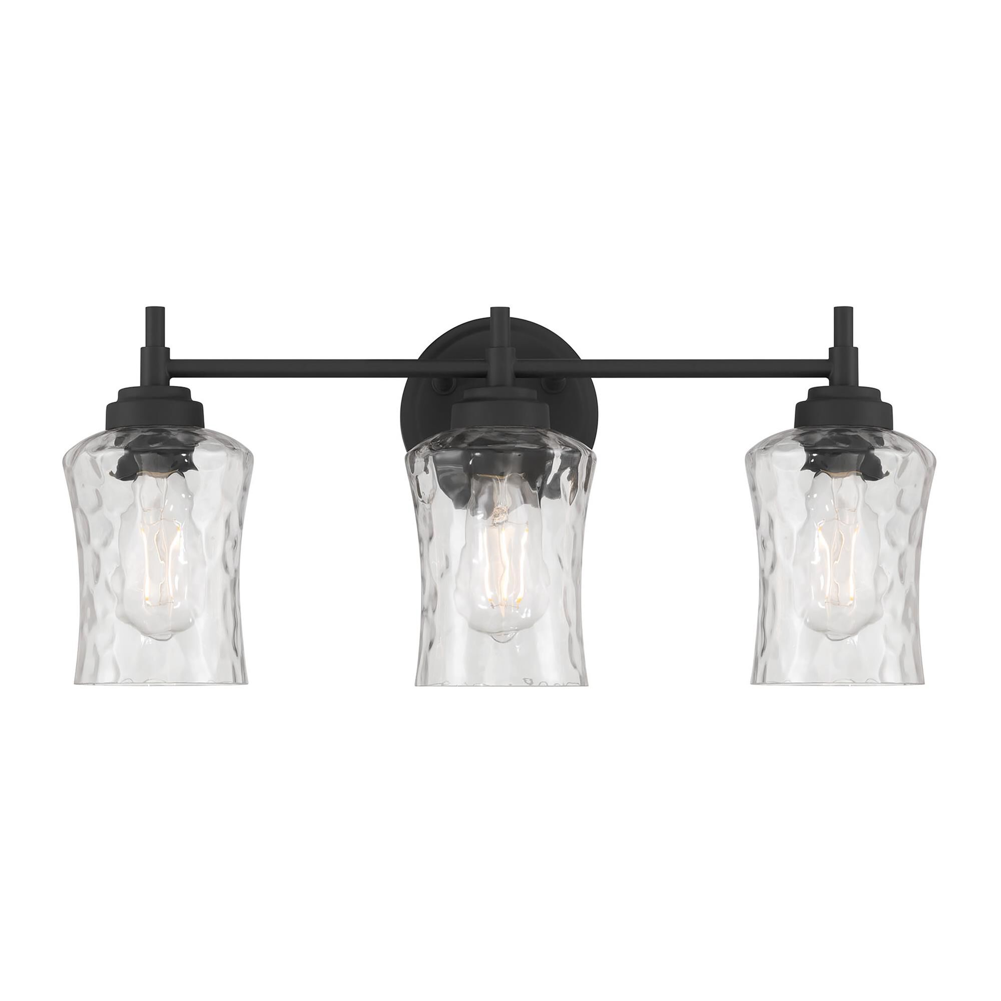 Shown in Matte Black finish and Clear Stone Water glass