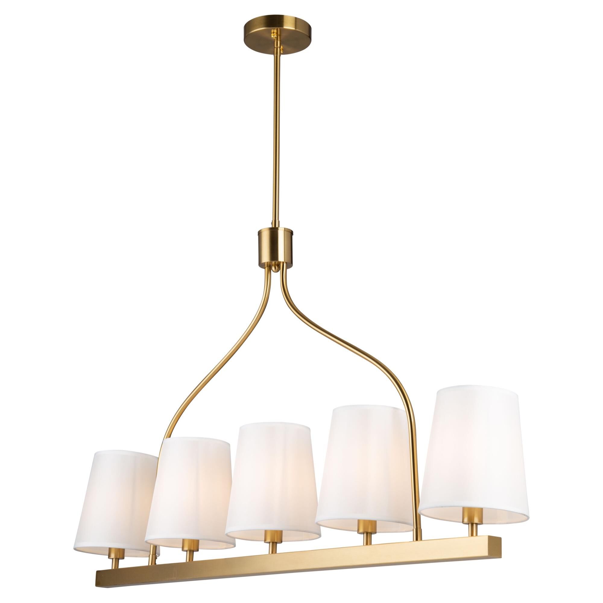 Steven Sabados (S&C) Rhythm 40 Inch 5 Light Linear Suspension Light by Artcraft