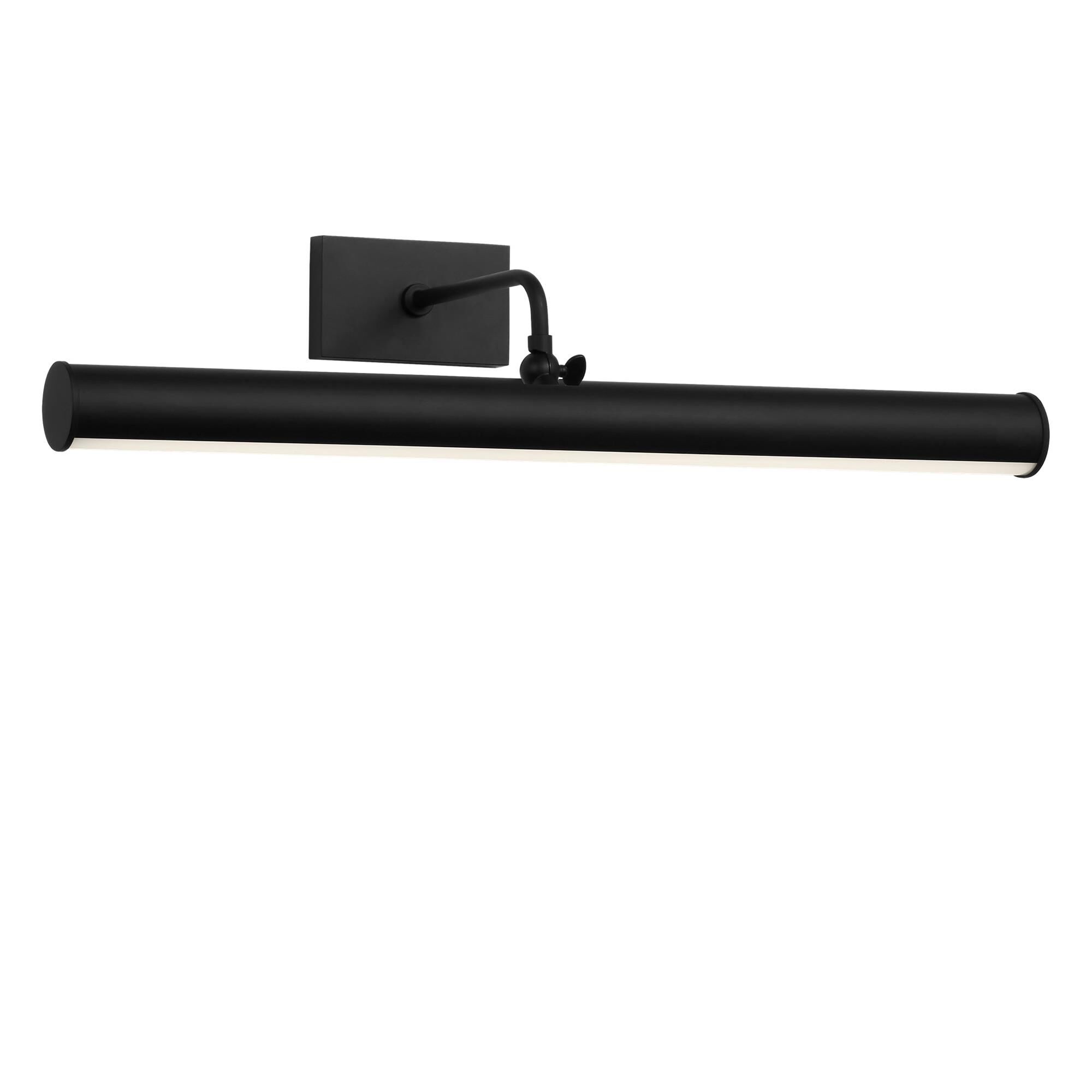 Shown in Midnight Black finish and White Acrylic Diffuser shade