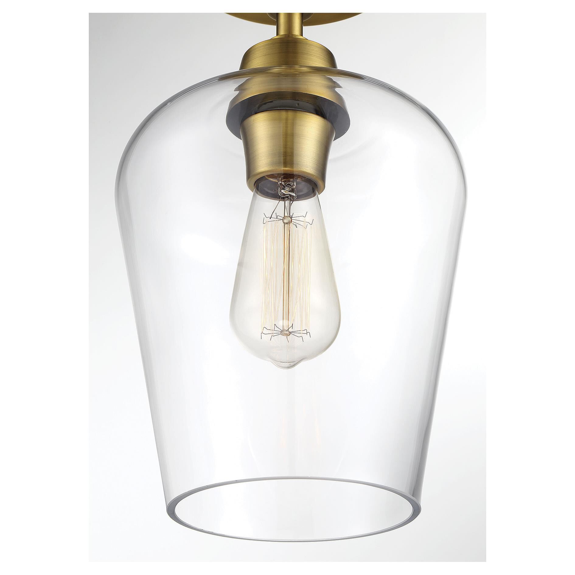 Octave 8 Inch 1 Light Semi Flush Mount by Savoy House
