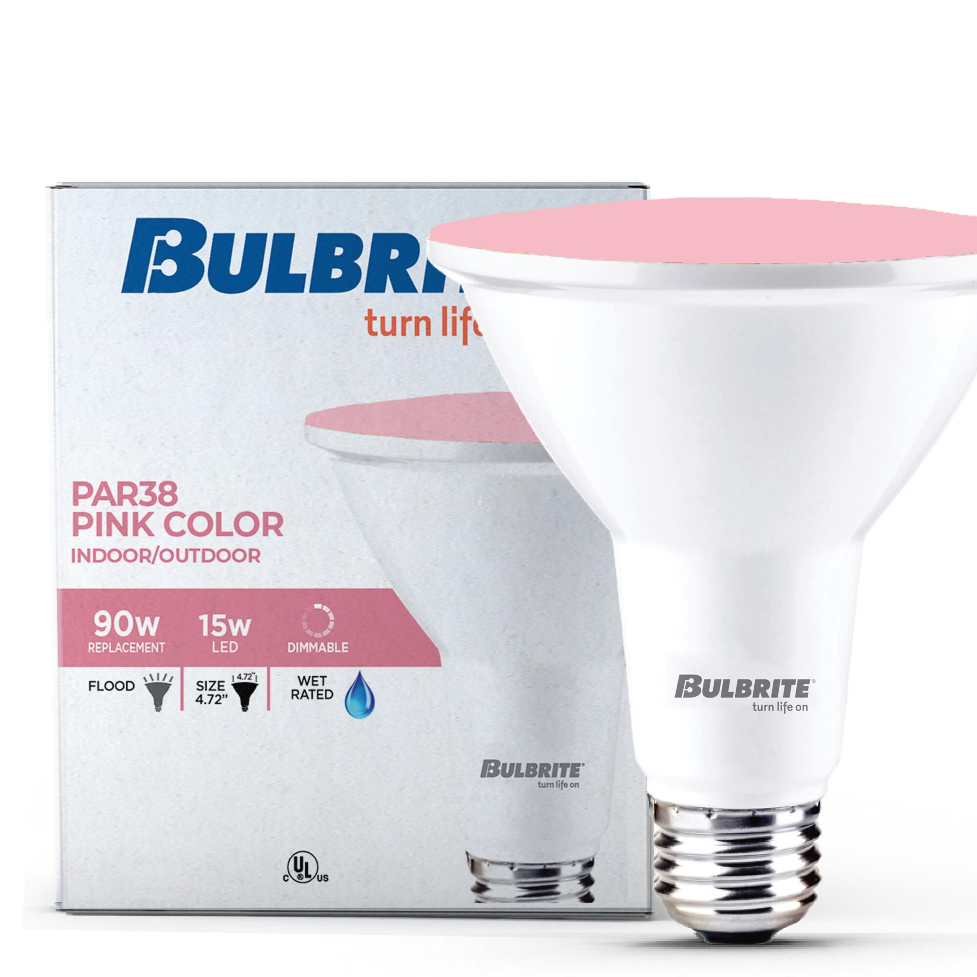 Pink PAR38 Base E26 LED Light Bulb,
