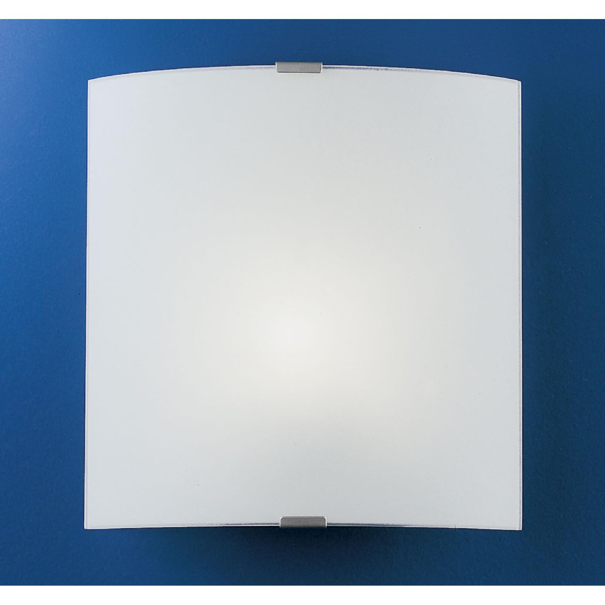 Shown in Chrome finish and Satin glass