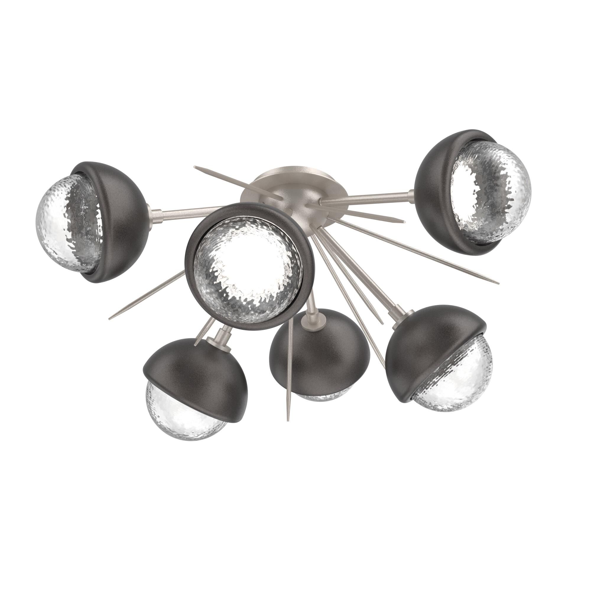 Levi Wilson Cabochon 28 Inch Semi Flush Mount by Hammerton Studio