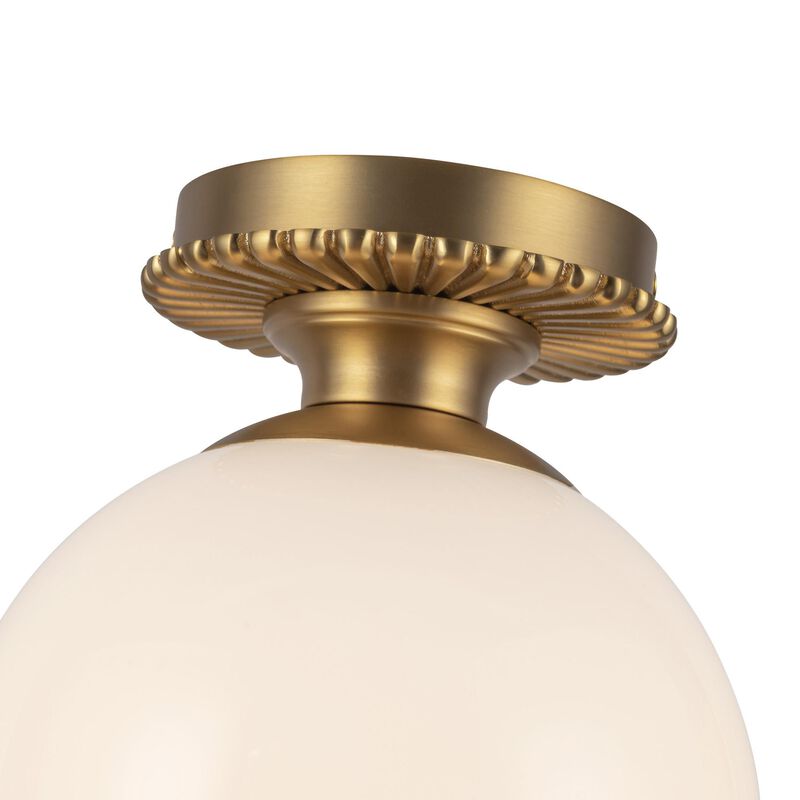 Peyton Fox Otis 8 Inch Semi Flush Mount by Alora Mood