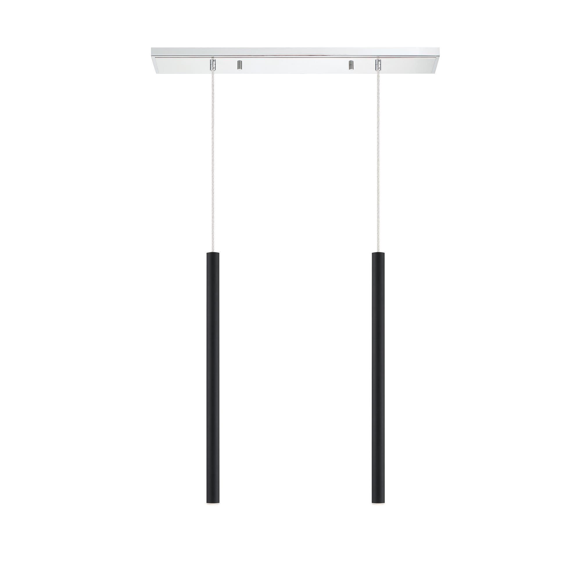 Shown in Chrome finish and Steel glass and Steel shade