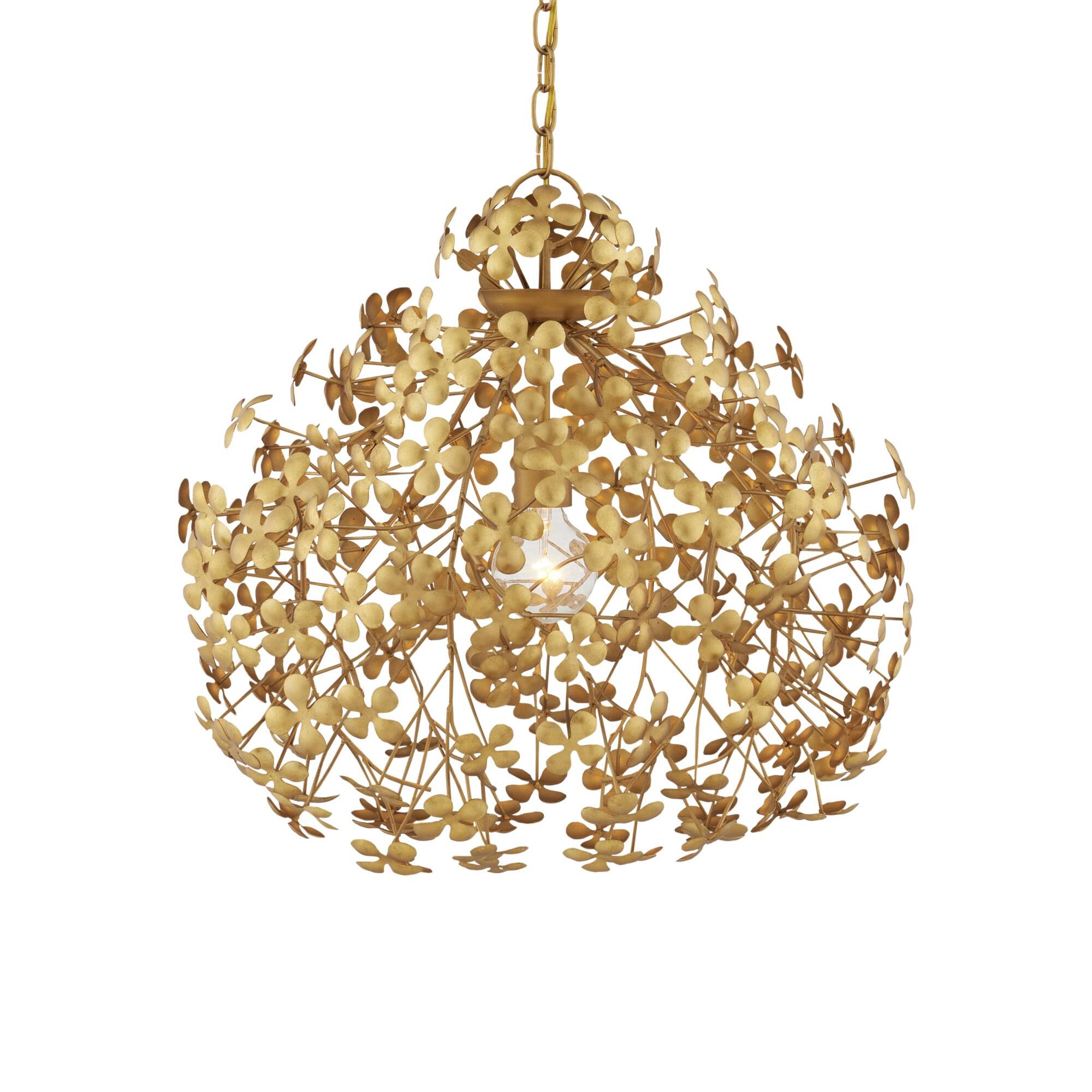 Currey and Company Cloverfield 23 Inch Large Pendant