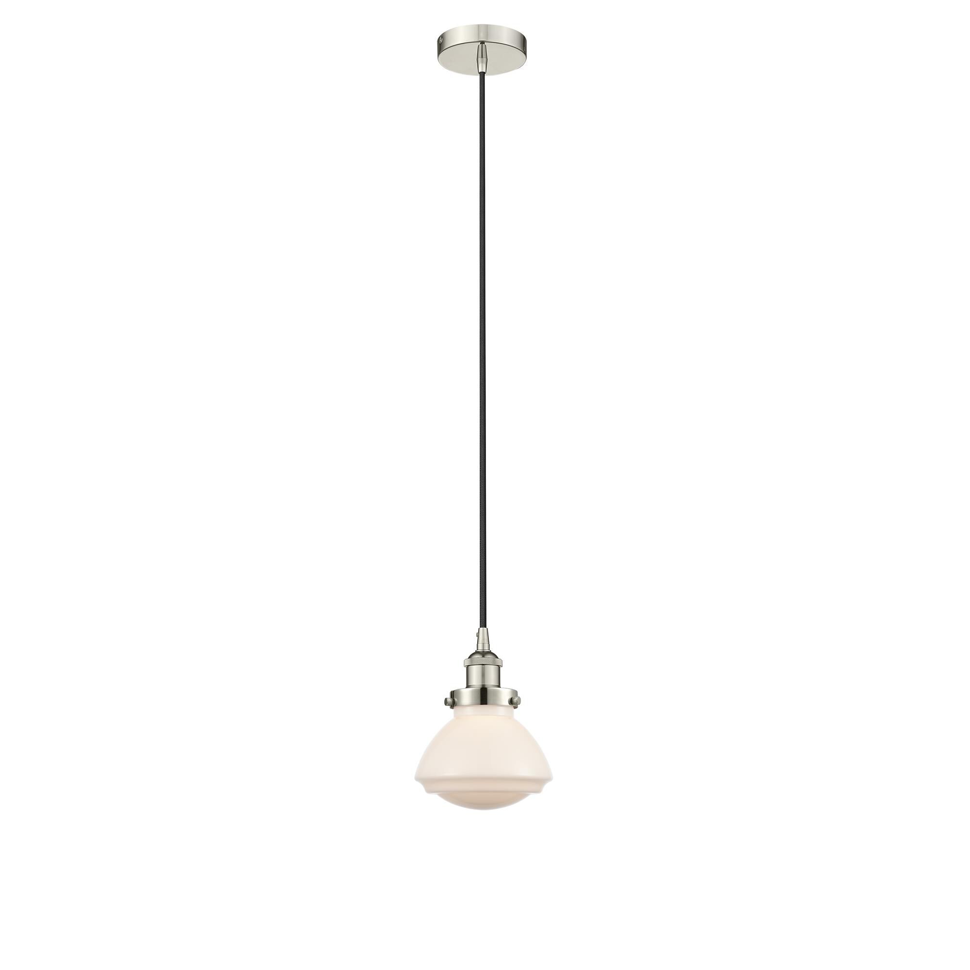 Shown in Polished Nickel finish and Frosted glass