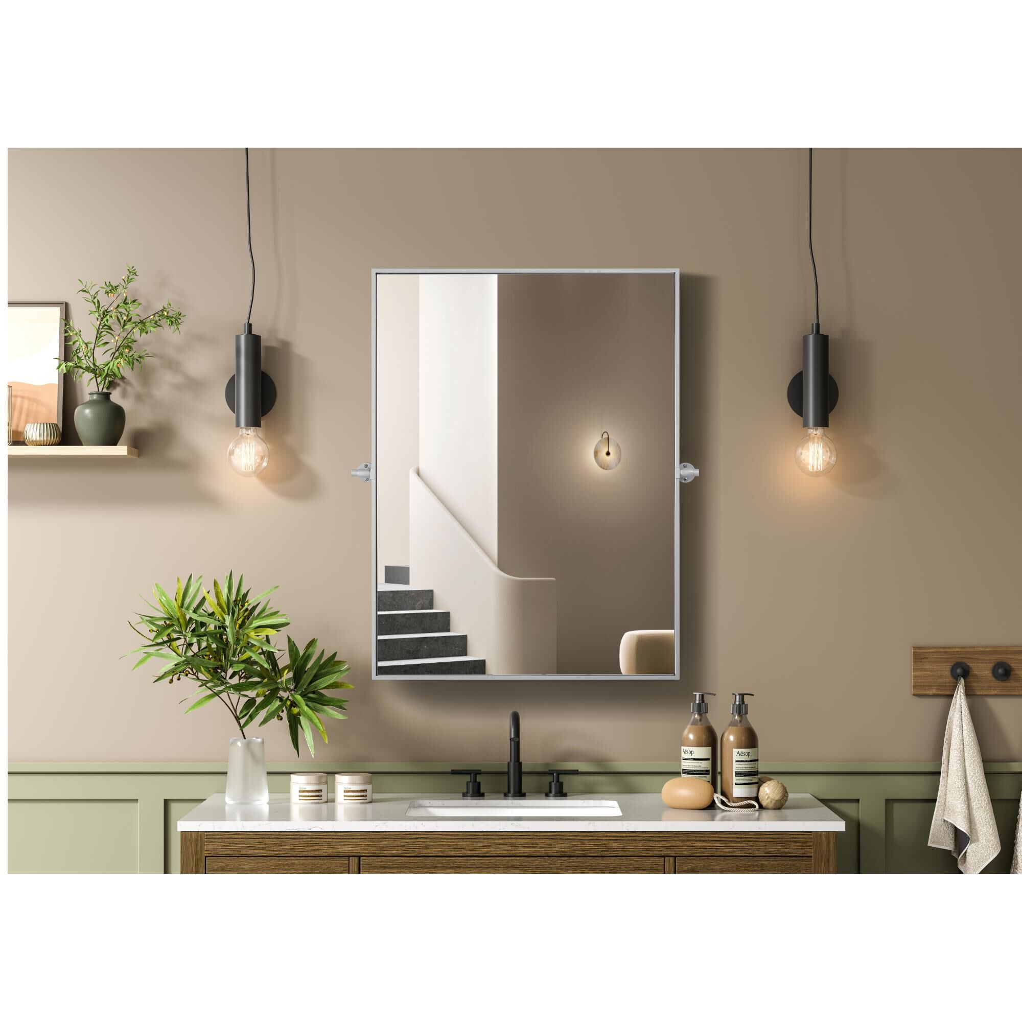 Amoura 30 Inch Deocrative Mirror by Elegant Dcor