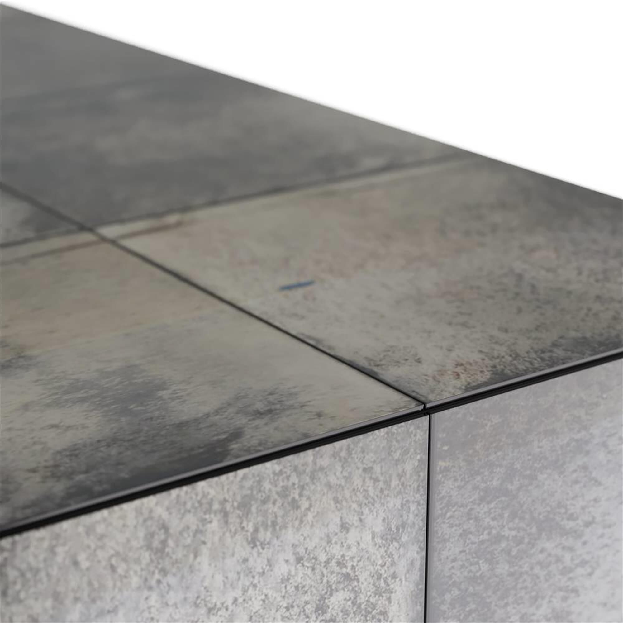 Shown in Antiqued Mirror finish