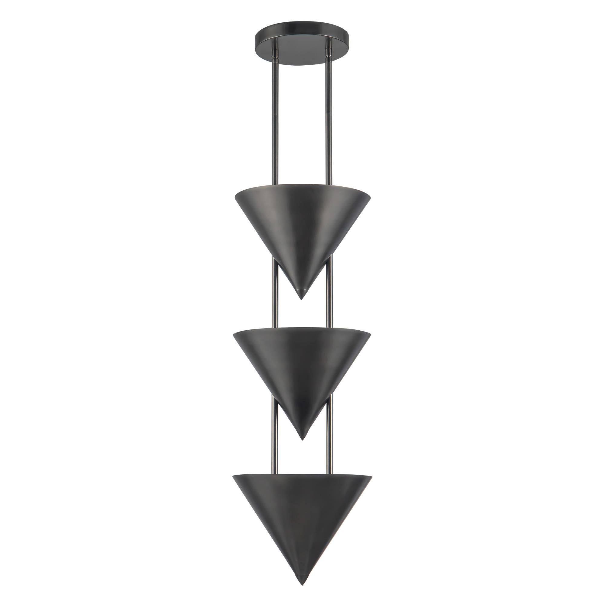 Shown in Aged Steel finish and Steel shade
