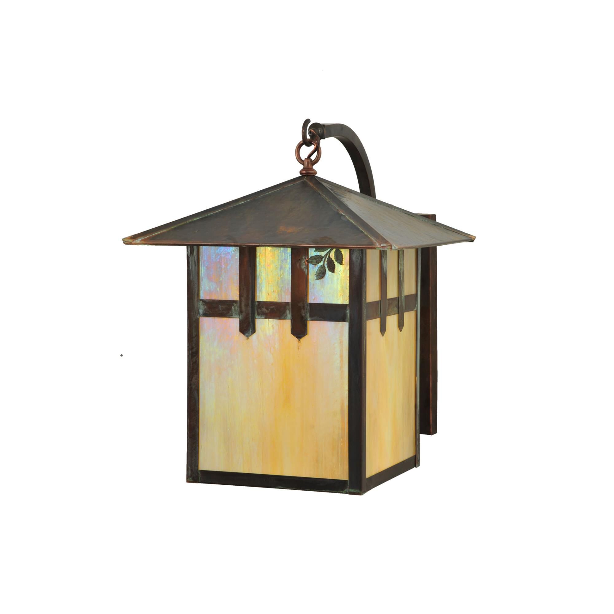 Seneca Double Cross Mission Branch 21 Inch Wall Sconce by Meyda Lighting