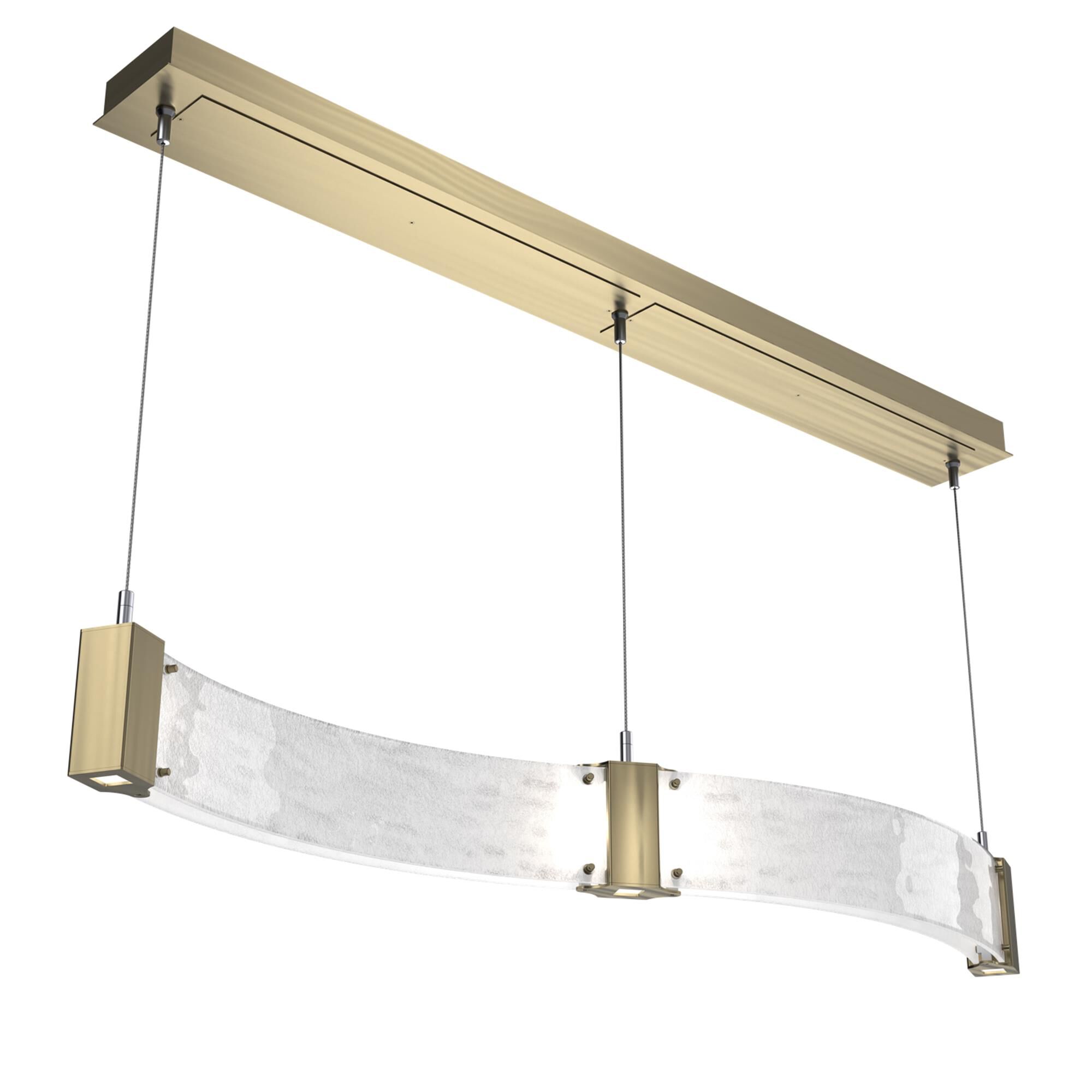 Shown in Heritage Brass finish and Clear Granite glass