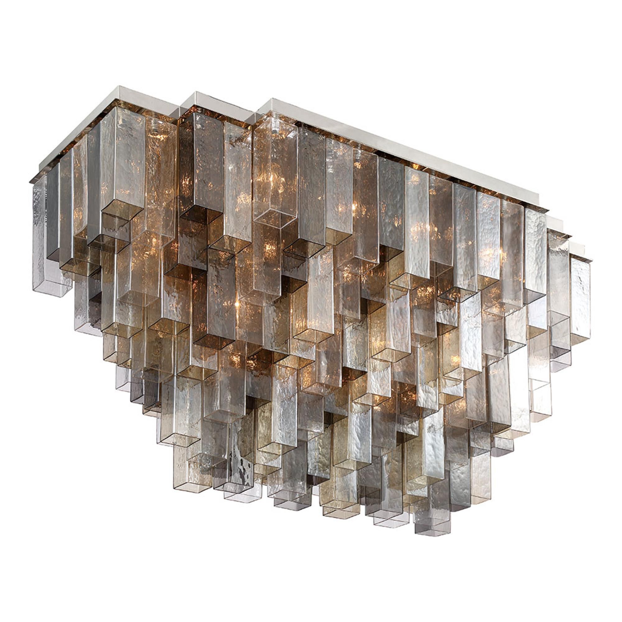 Shown in Chrome finish and Mixed glass