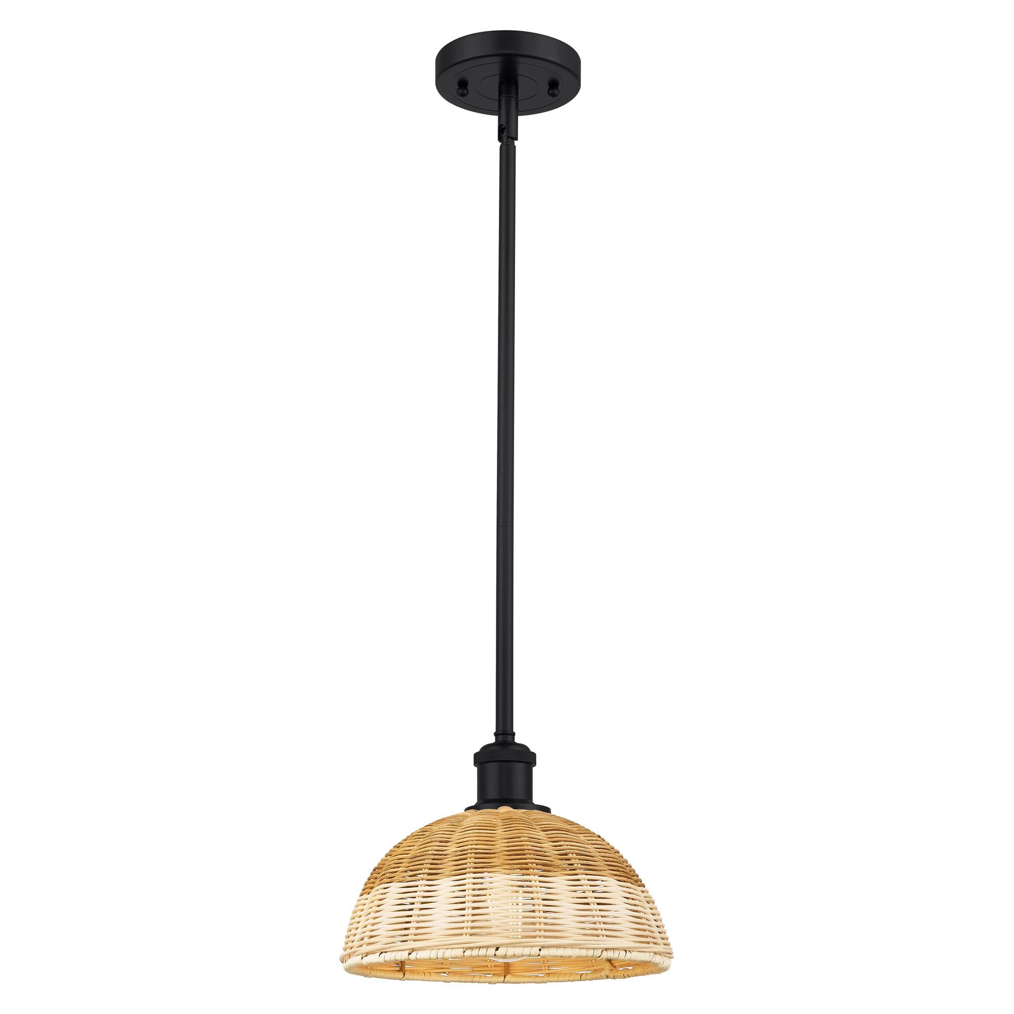Shown in Matte Black finish and Natural shade