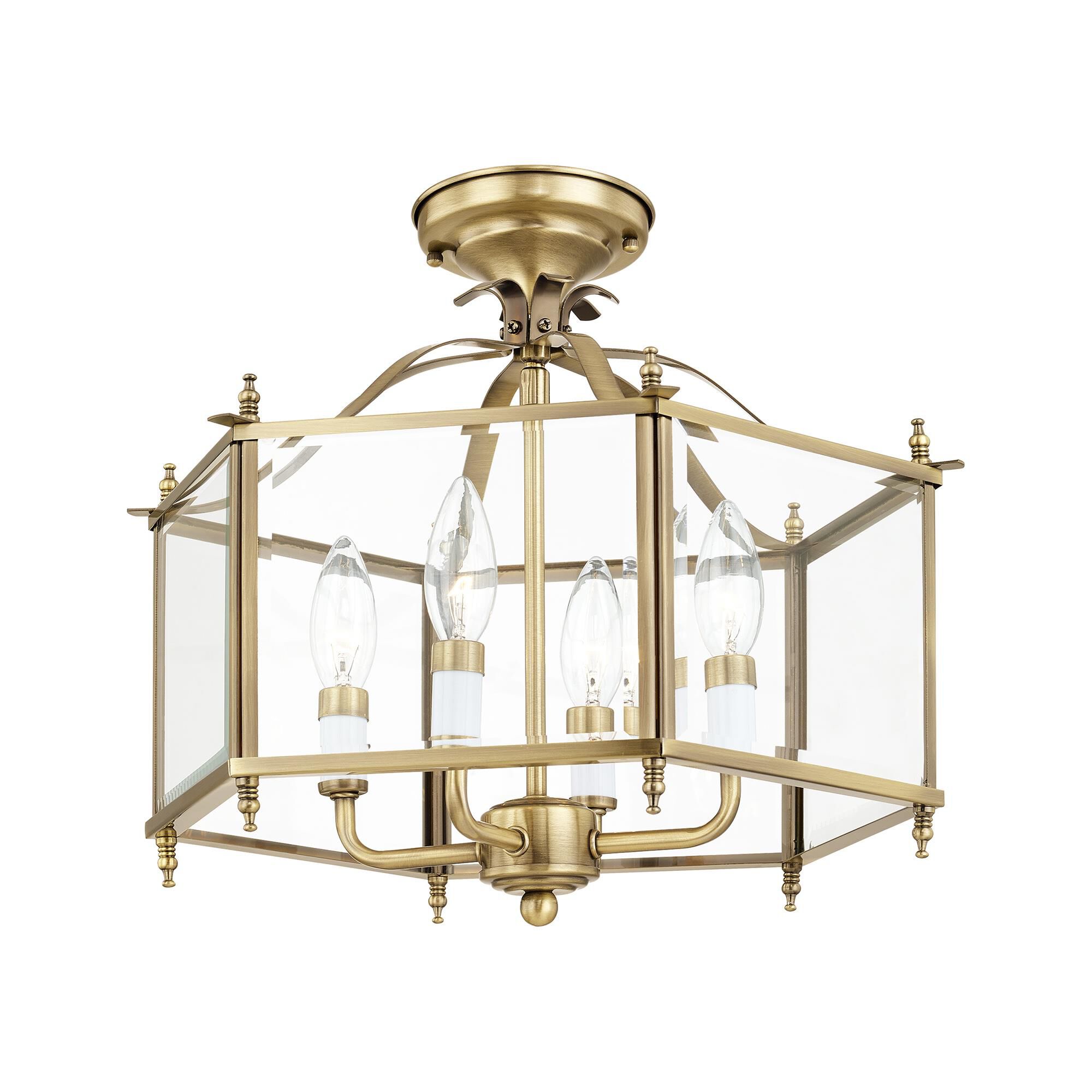 Livingston 15 Inch Cage Pendant by Livex Lighting