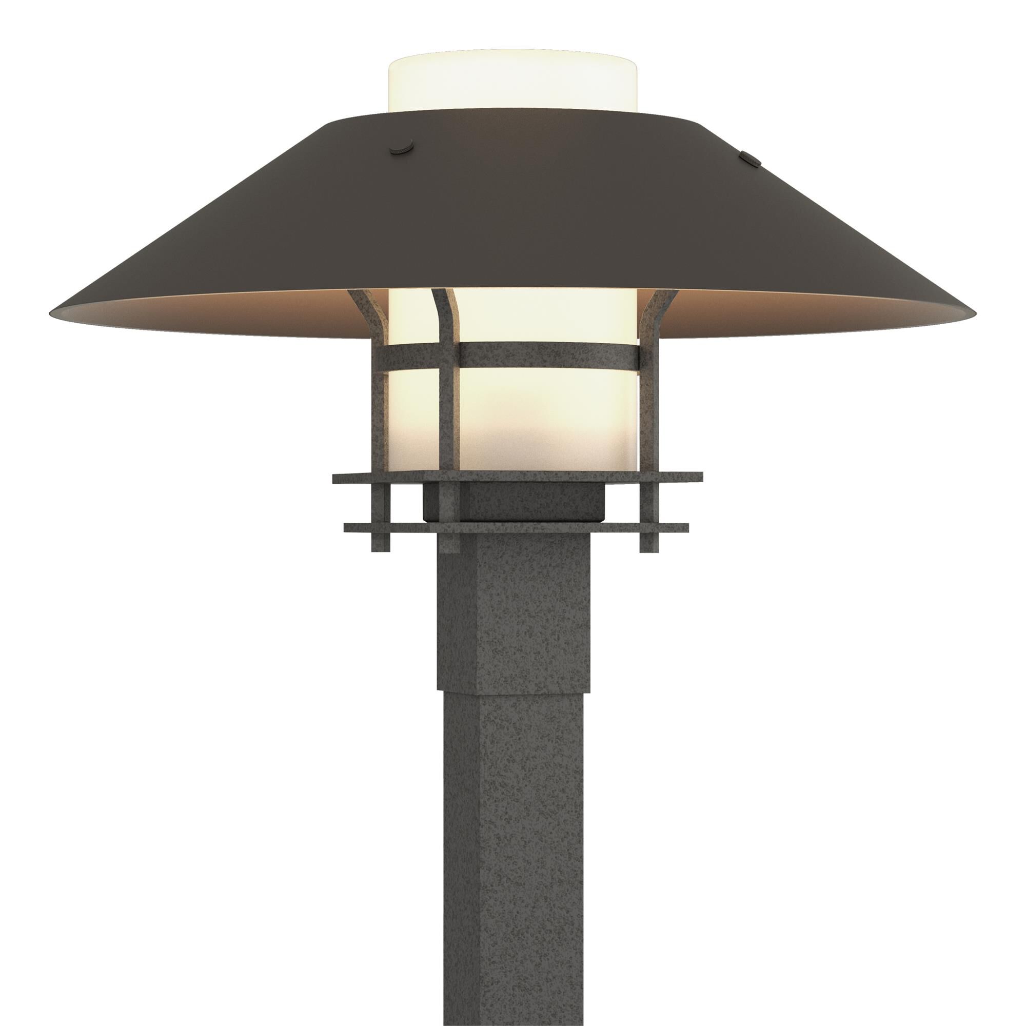 Shown in Coastal Natural Iron finish and Opal glass and Coastal Dark Smoke accent