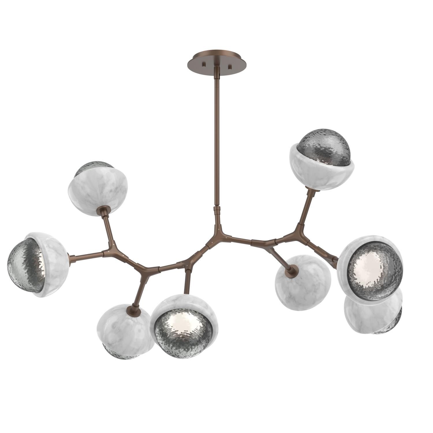 Levi Wilson Cabochon 38 Inch Linear Suspension Light by Hammerton Studio