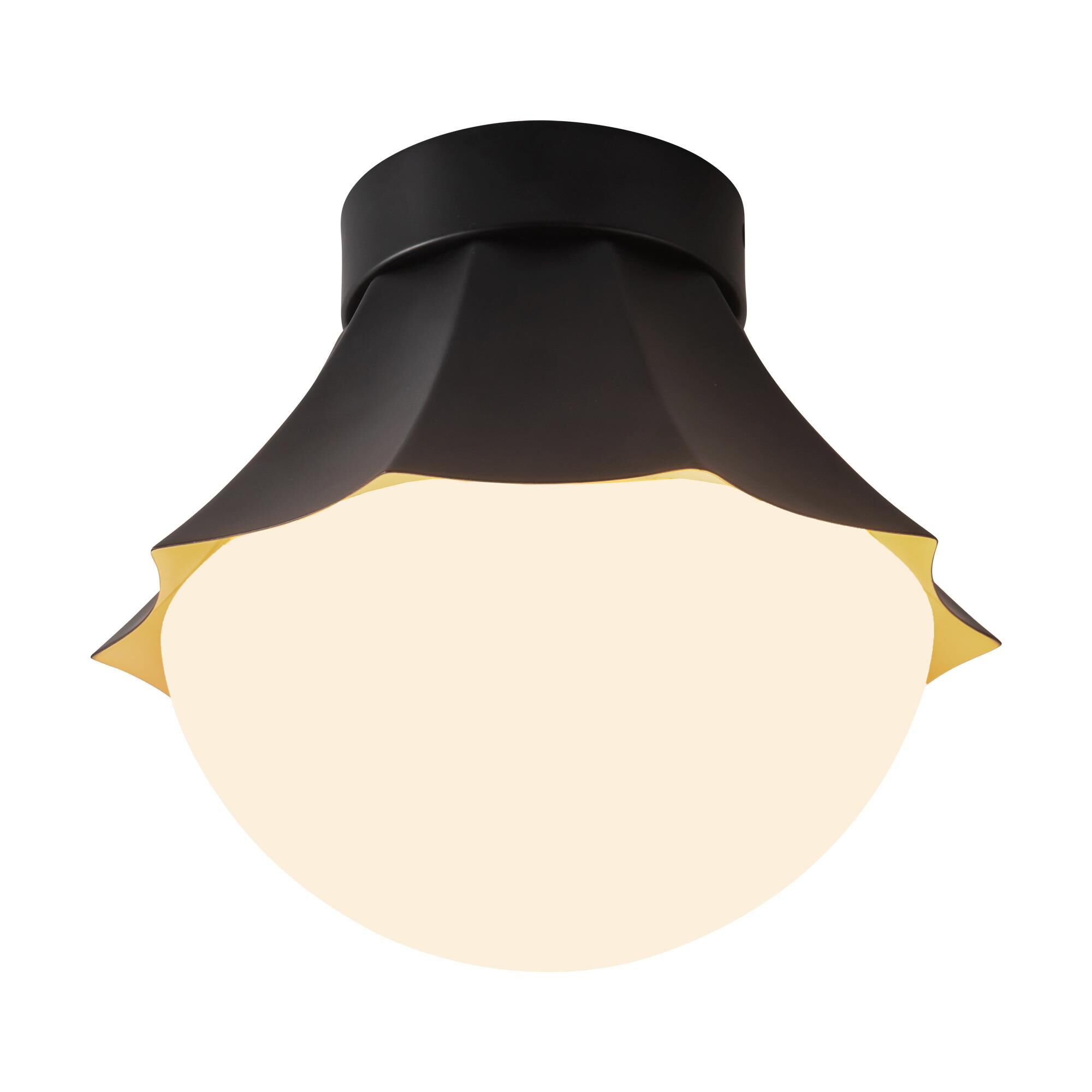 Shown in Matte Black finish and Matte Opal glass