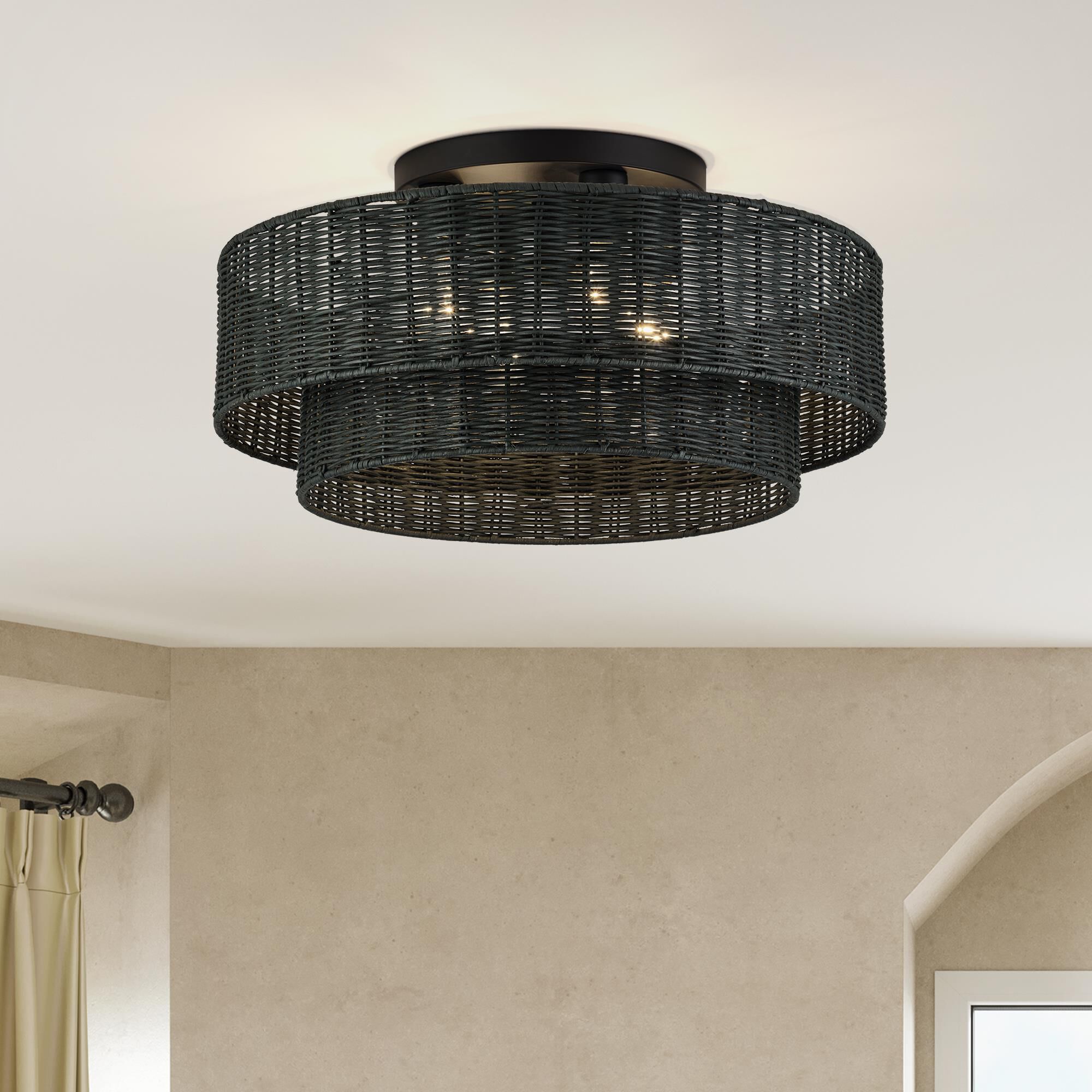 Weavington 21 Inch Semi Flush Mount by Livex Lighting