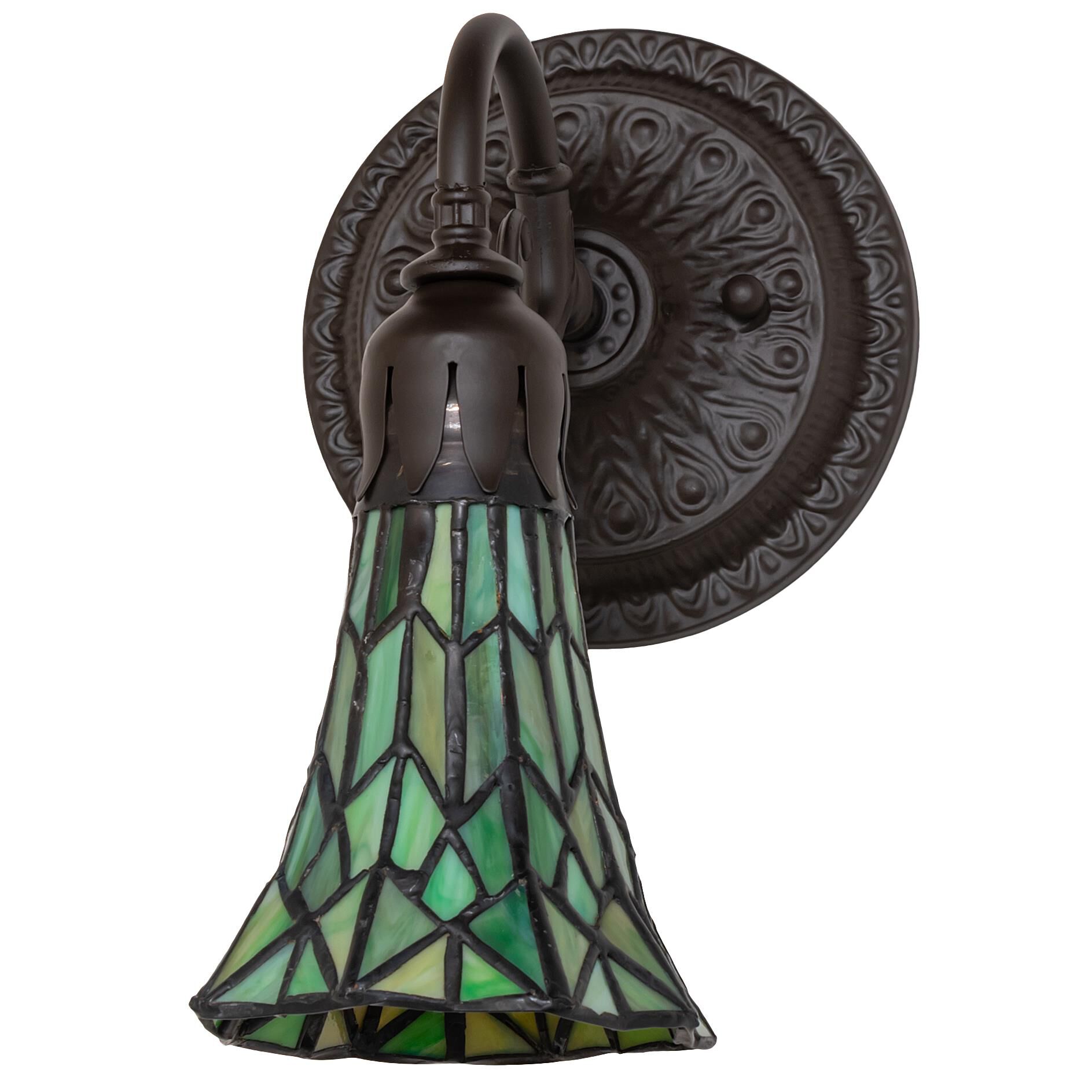 Meyda Lighting Pond Lily 10 Inch Tall Outdoor Wall Light